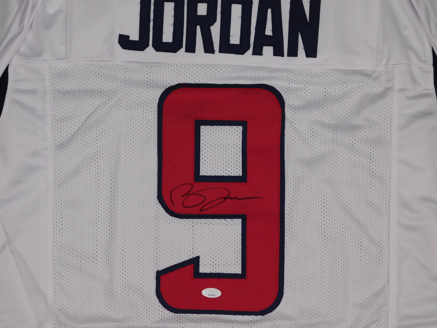 Brevin Jordan Signed Autographed Houston Texans White Football Jersey Miami JSA COA