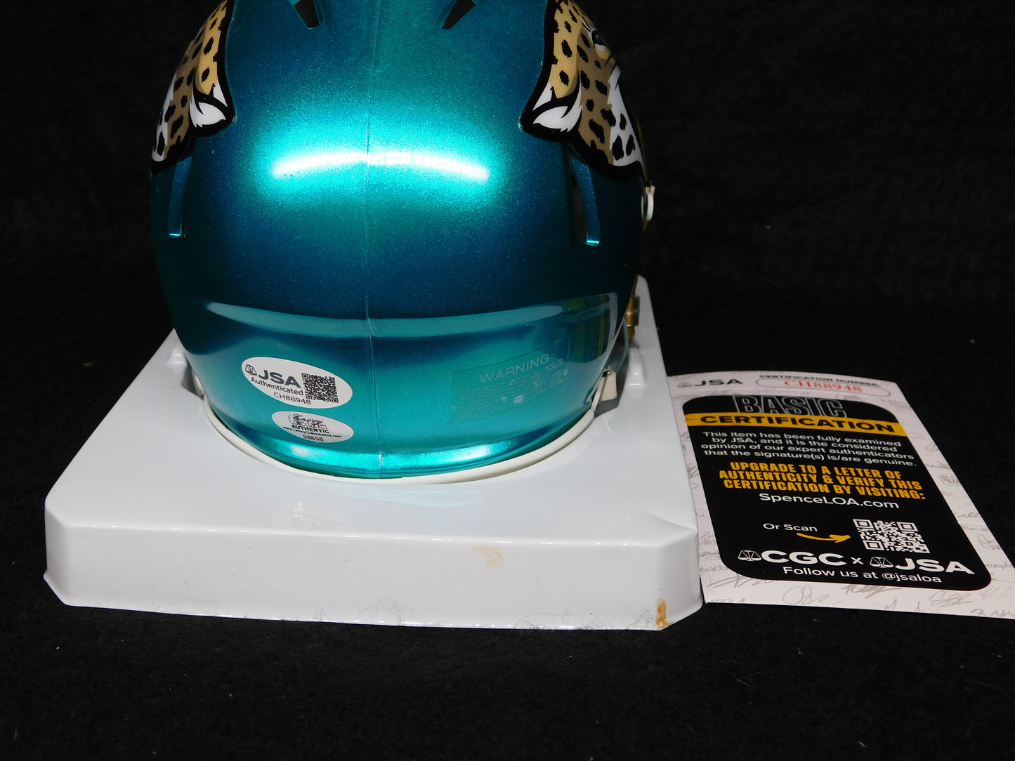 Fred Taylor Signed Autographed Jacksonville Jaguars Flash Mini Helmet JSA COA