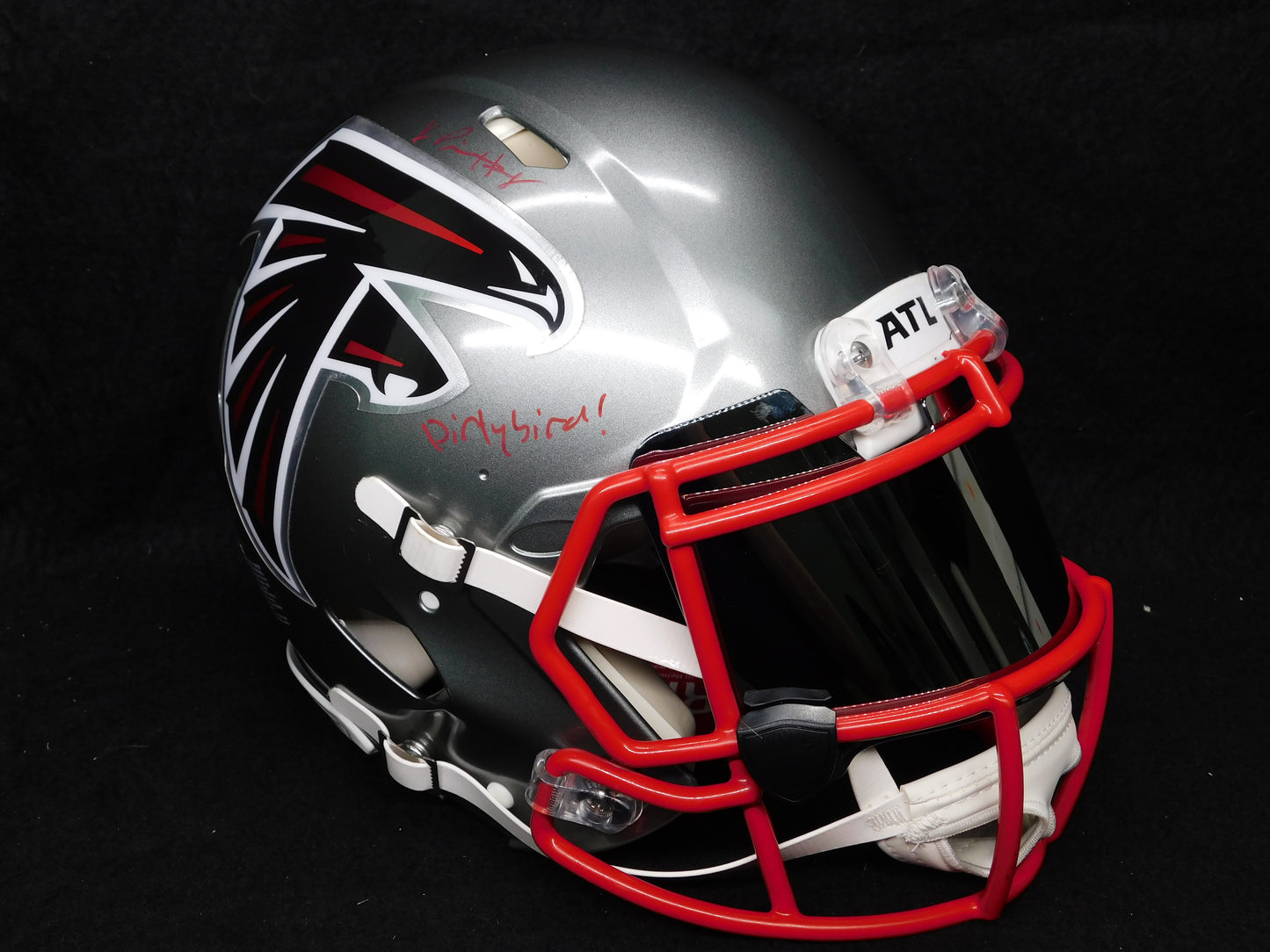 Kyle Pitts Signed Autographed Inscribed Full Size Authentic Falcons Flash Helmet Dirty Bird BAS COA