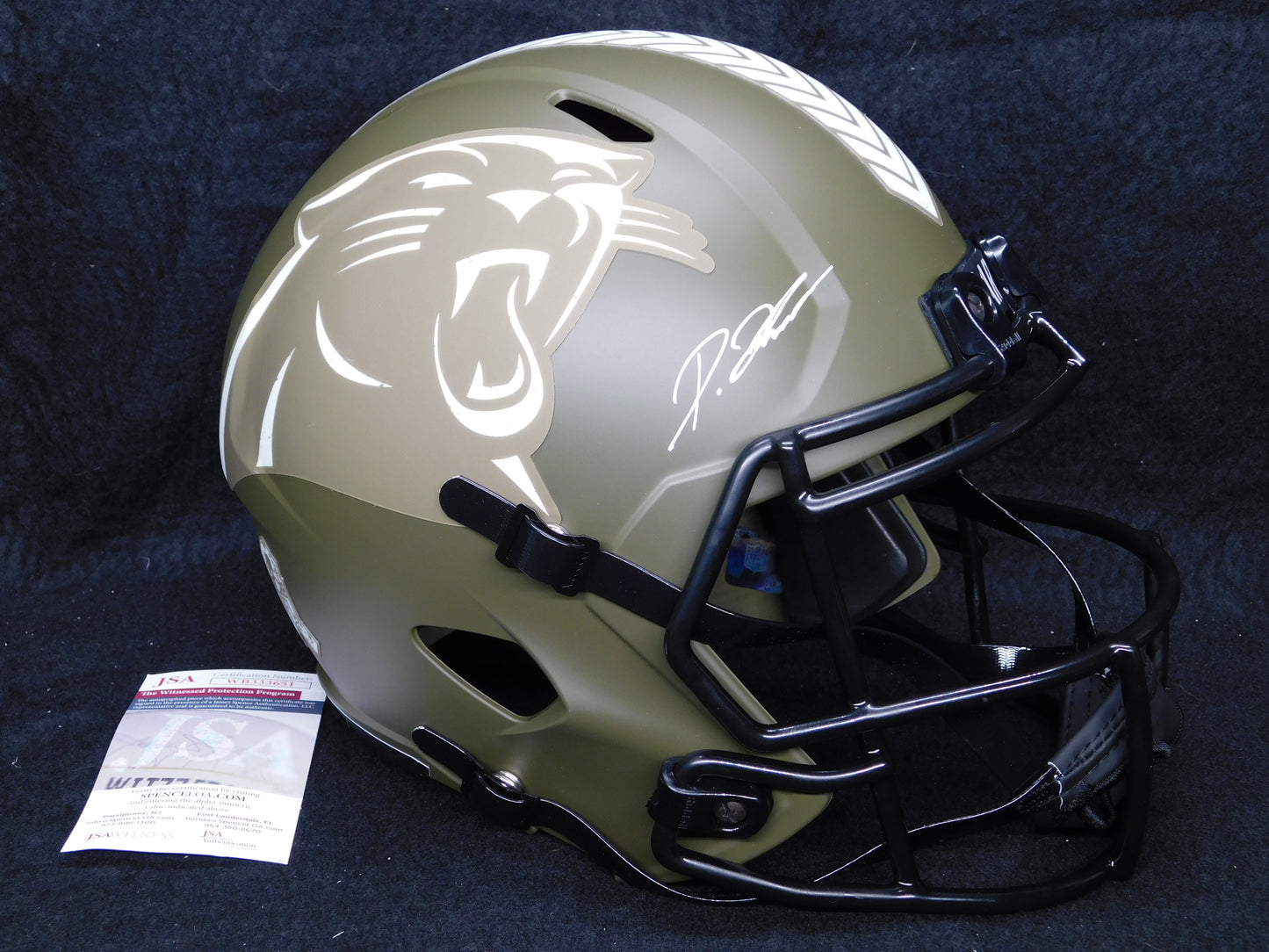 Diontae Johnson Signed Autographed Full Size Carolina Panthers STS Helmet JSA COA