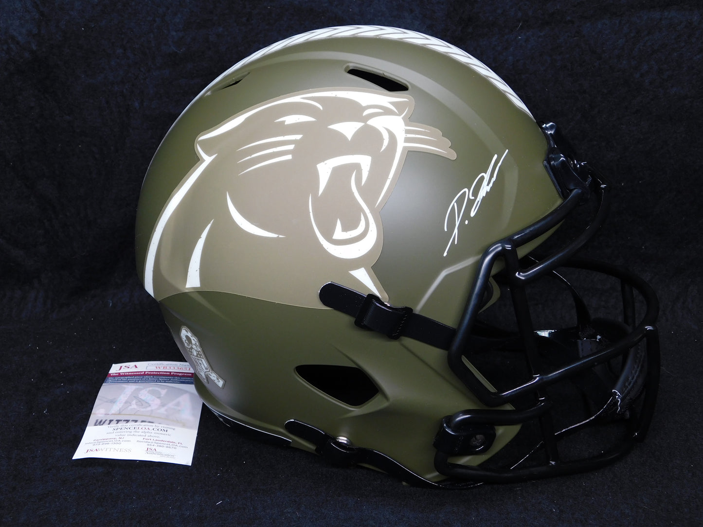 Diontae Johnson Signed Autographed Full Size Carolina Panthers STS Helmet JSA COA