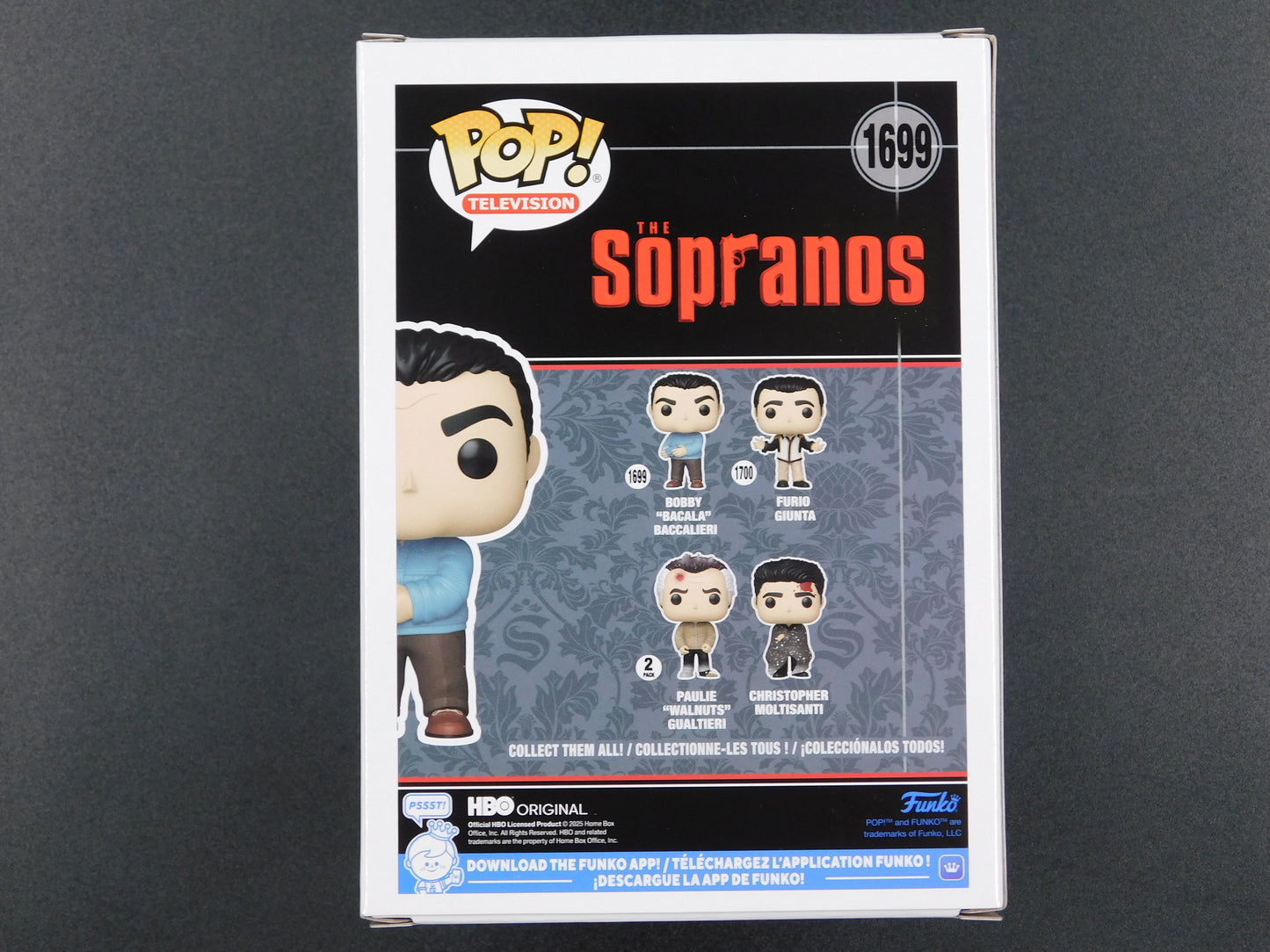 Steve Schirripa Signed Autographed Funko Pop 1699 Bobby Bacala Baccalieri Sopranos BAS COA