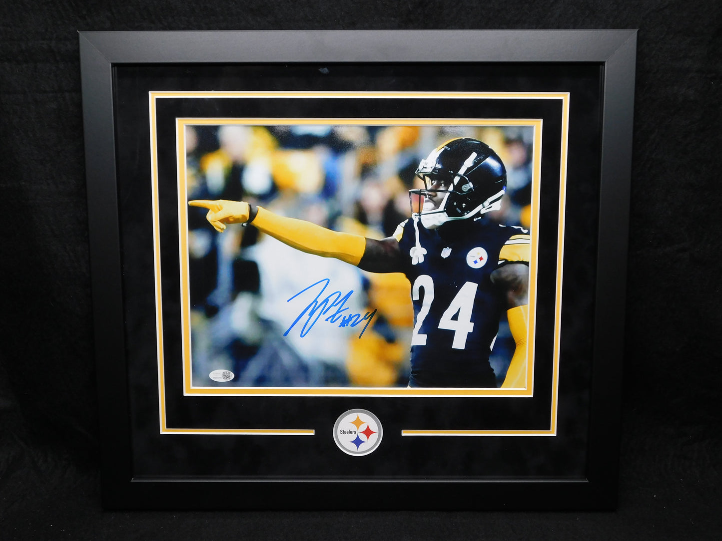 Joey Porter Jr Signed Autographed Framed 11x14 Photo Pittsburgh Steelers JSA COA B