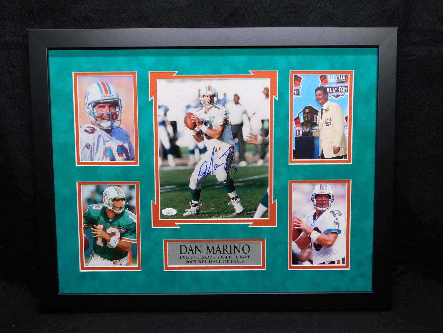 Dan Marino Signed Autographed Framed 8x10 Photo Miami Dolphins HOF JSA COA
