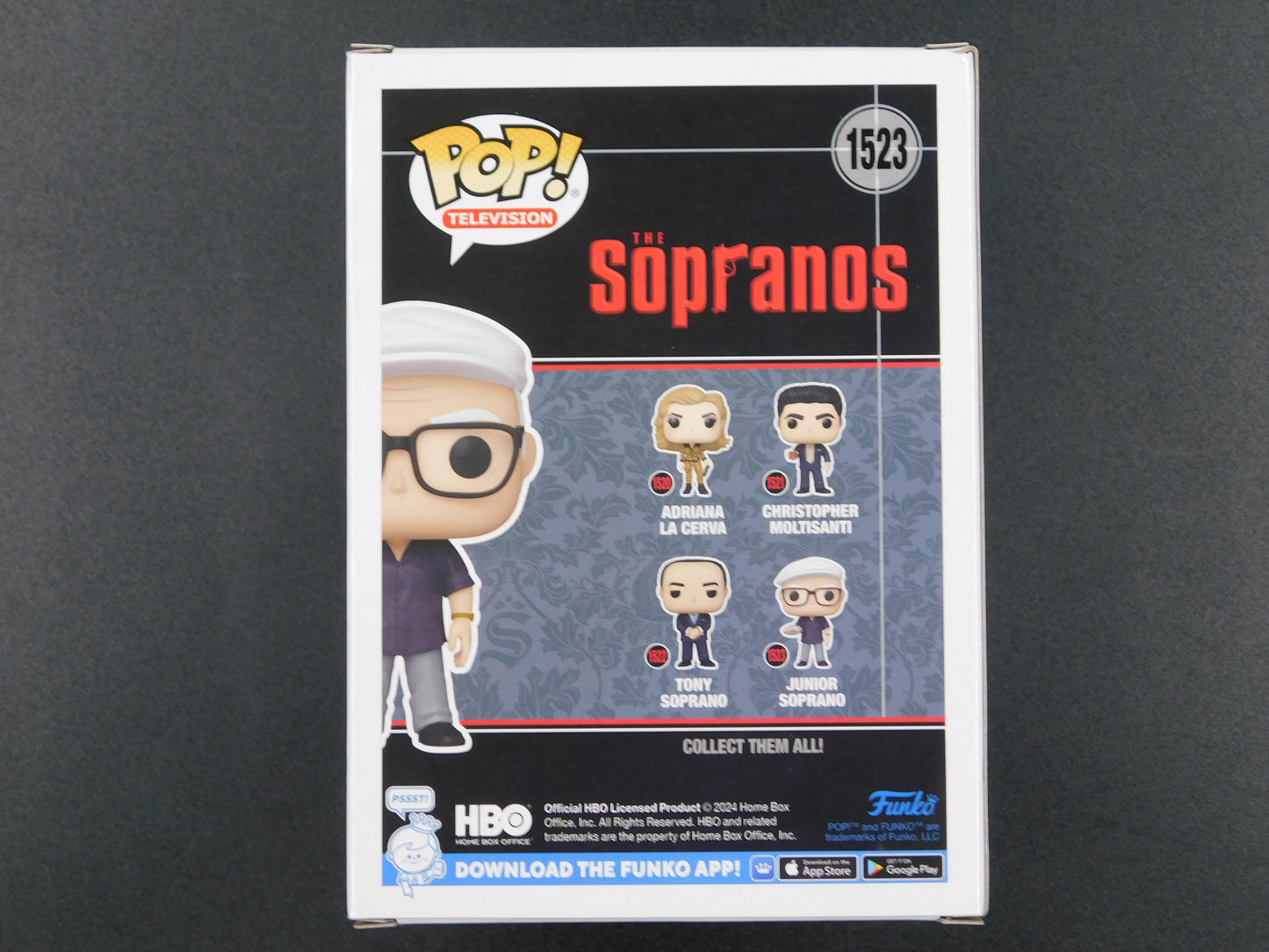 Dominic Chianese Signed Autographed Funko Pop 1523 Junior The Sopranos BAS COA Yellow