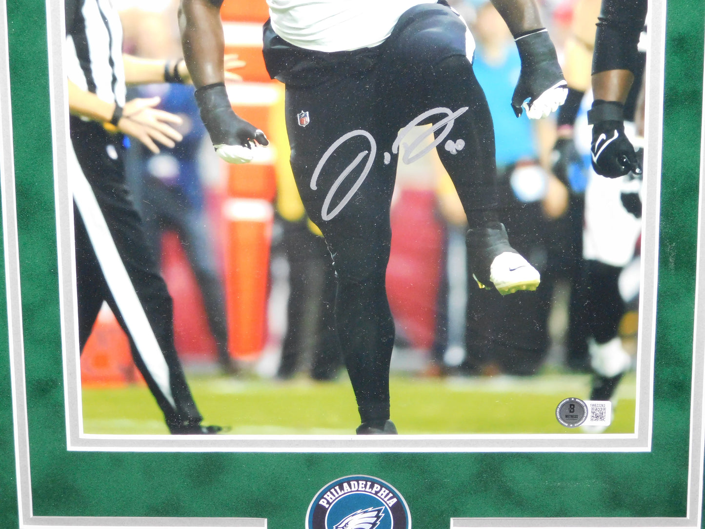 Jordan Davis Signed Autographed Framed 11x14 Photo Philadelphia Eagles BAS COA A