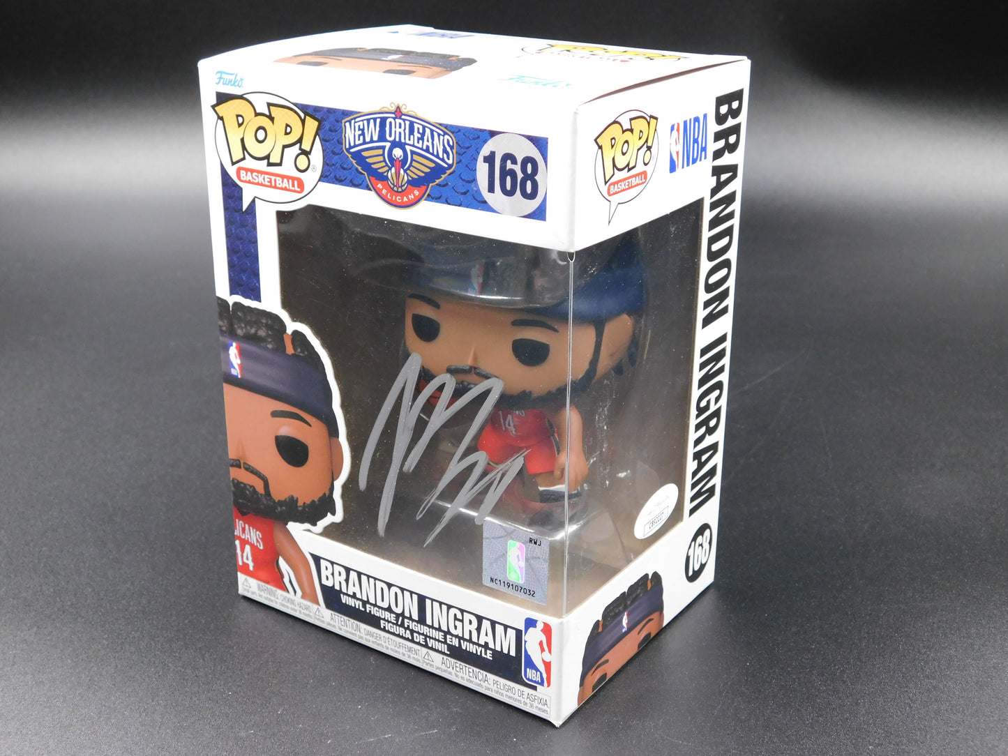 Brandon Ingram Signed Autographed Funko Pop 168 New Orleans Pelicans JSA COA