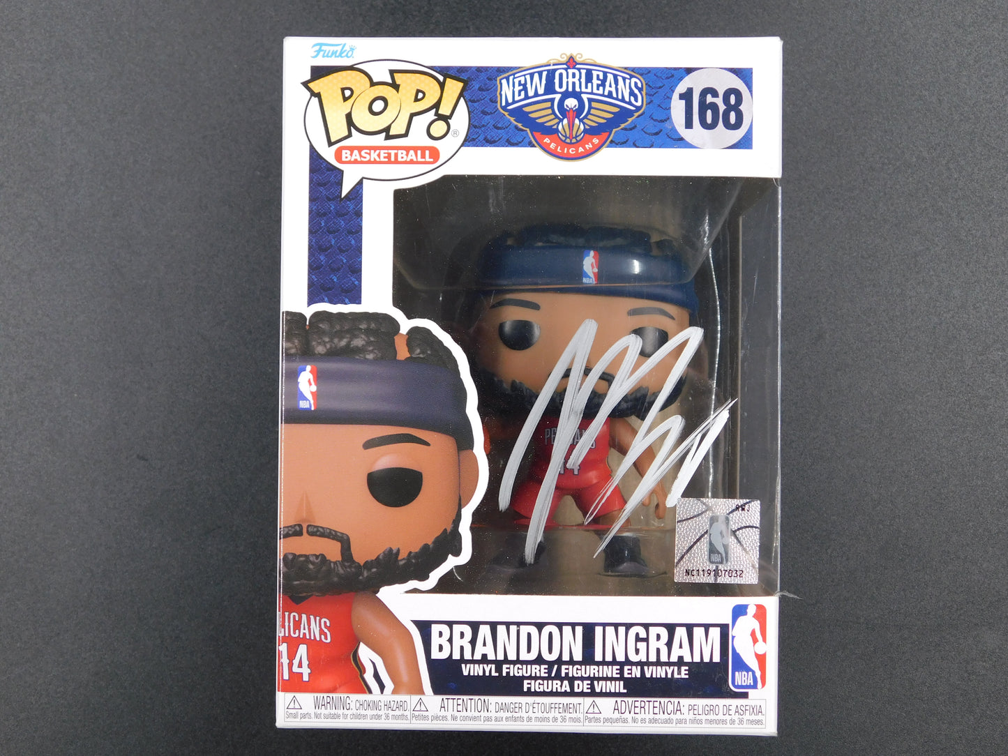 Brandon Ingram Signed Autographed Funko Pop 168 New Orleans Pelicans JSA COA
