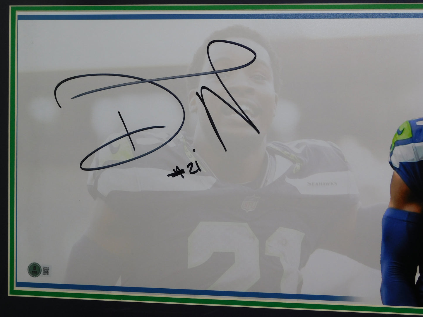 Devon Witherspoon Signed Autographed Framed Panoramic Photo Seattle Seahawks BAS COA B