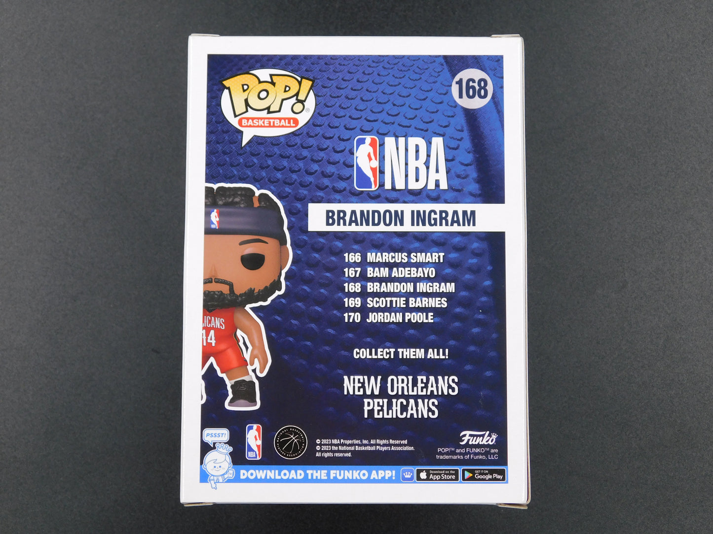 Brandon Ingram Signed Autographed Funko Pop 168 New Orleans Pelicans JSA COA