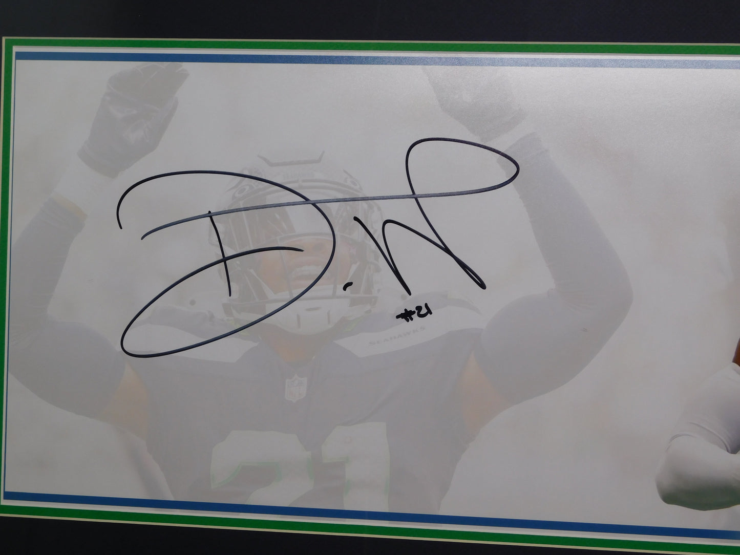 Devon Witherspoon Signed Autographed Framed Panoramic Photo Seattle Seahawks BAS COA C