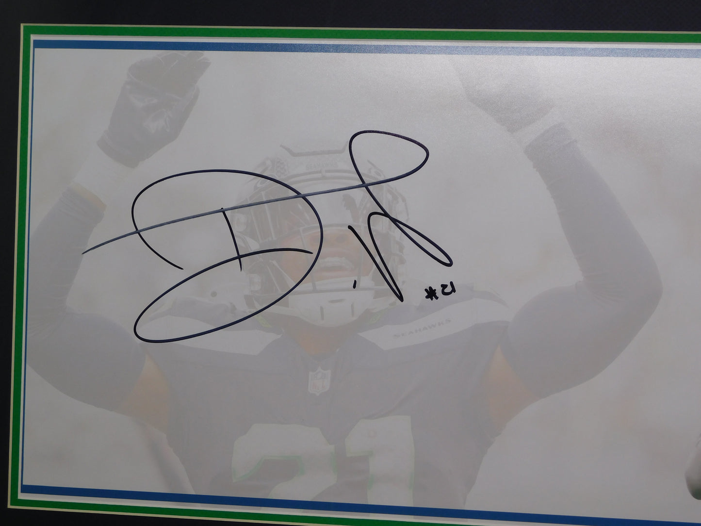 Devon Witherspoon Signed Autographed Framed Panoramic Photo Seattle Seahawks BAS COA D