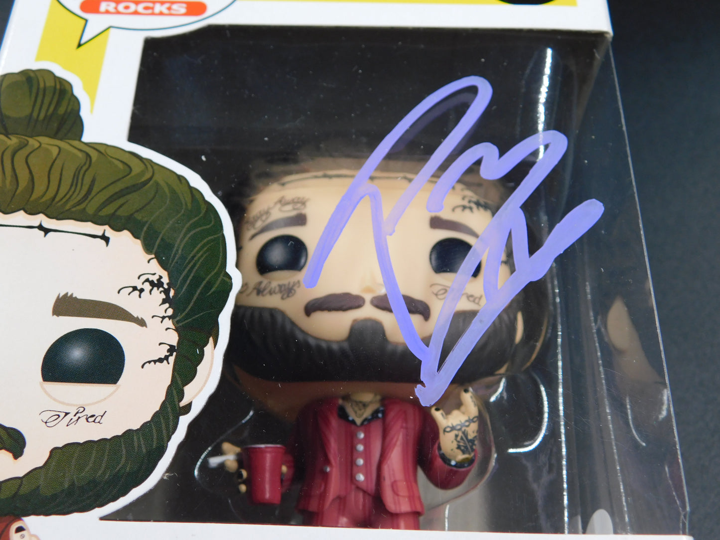 Post Malone Signed Autographed Funko Pop 111 Beerbongs & Bentleys Posty JSA COA