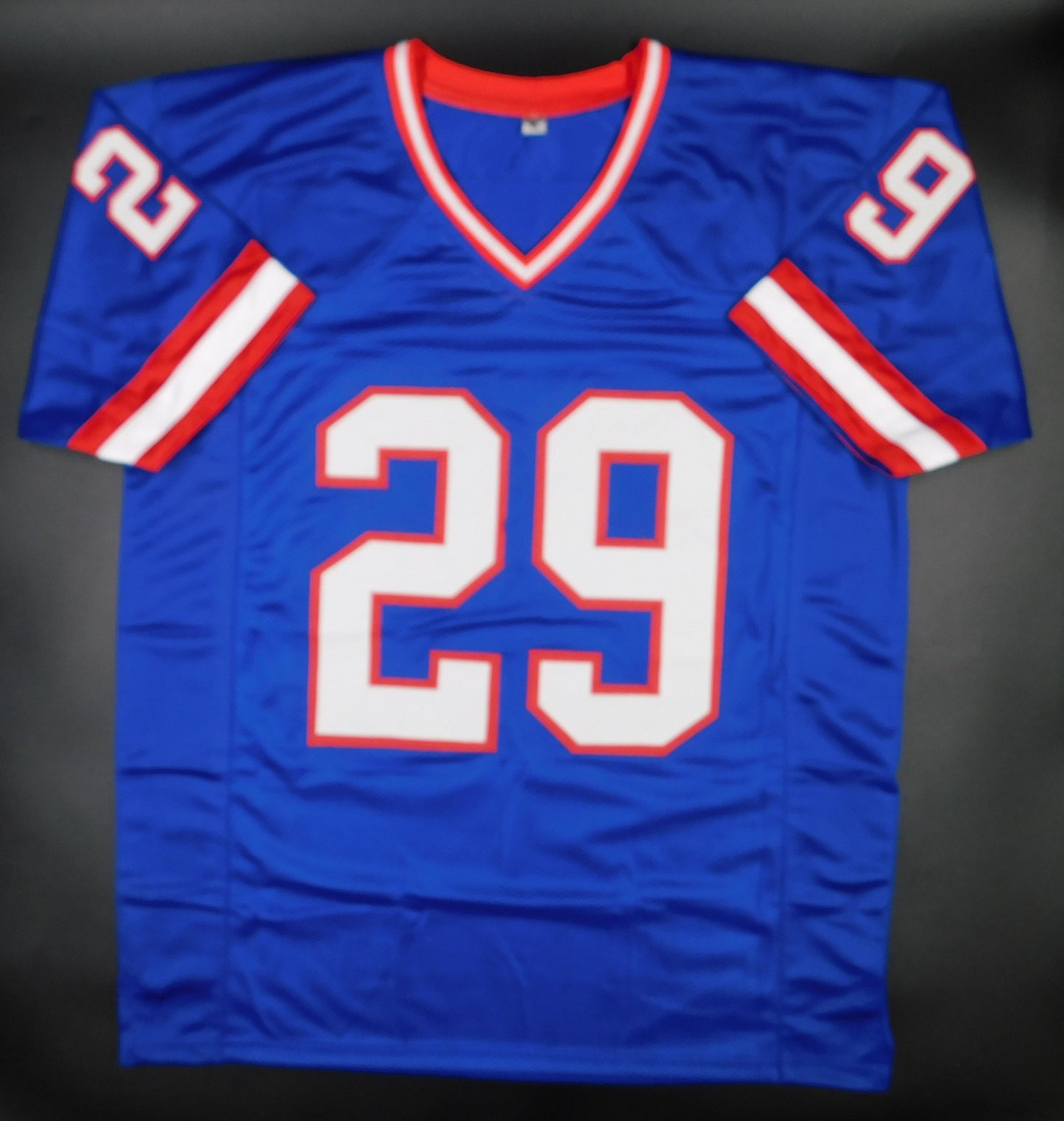 Tyrone Tracy Jr Signed Autographed New York Giants Blue Throwback Jersey JSA COA