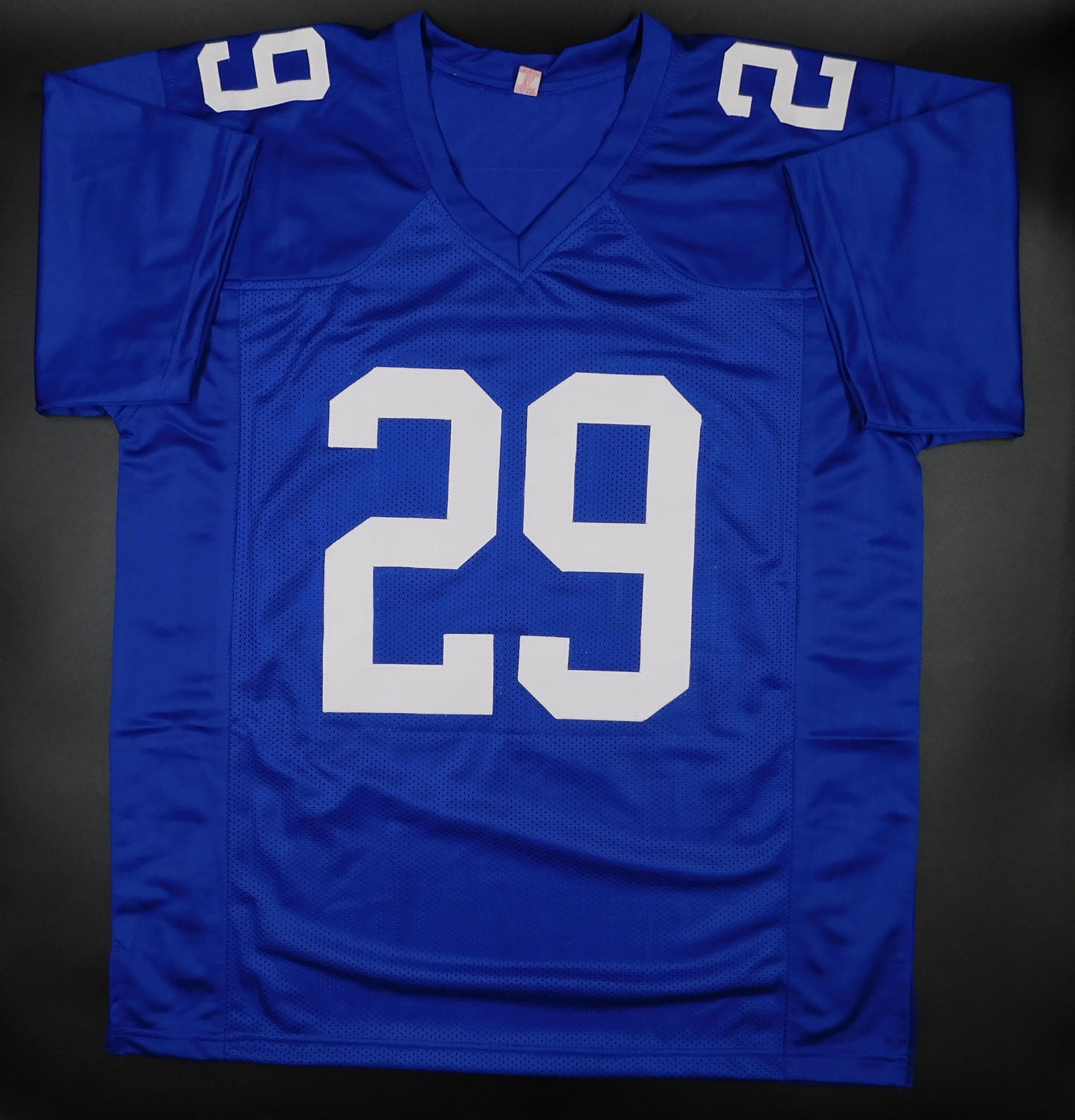 Tyrone Tracy Jr Signed Autographed New York Giants Blue Football Jersey JSA COA