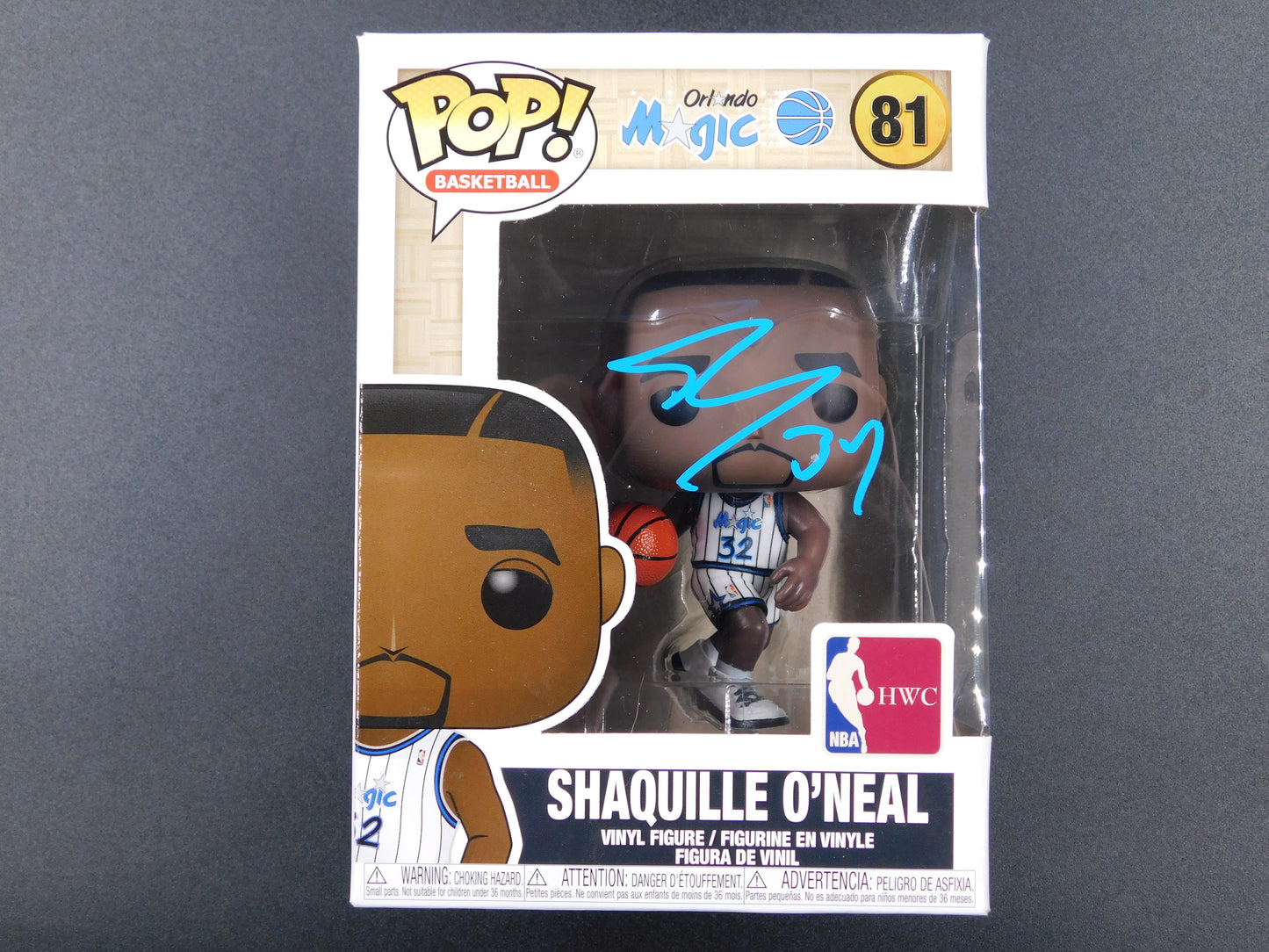 Shaquille O'Neal Shaq Signed Autographed Funko Pop 81 Orlando Magic HOF JSA COA