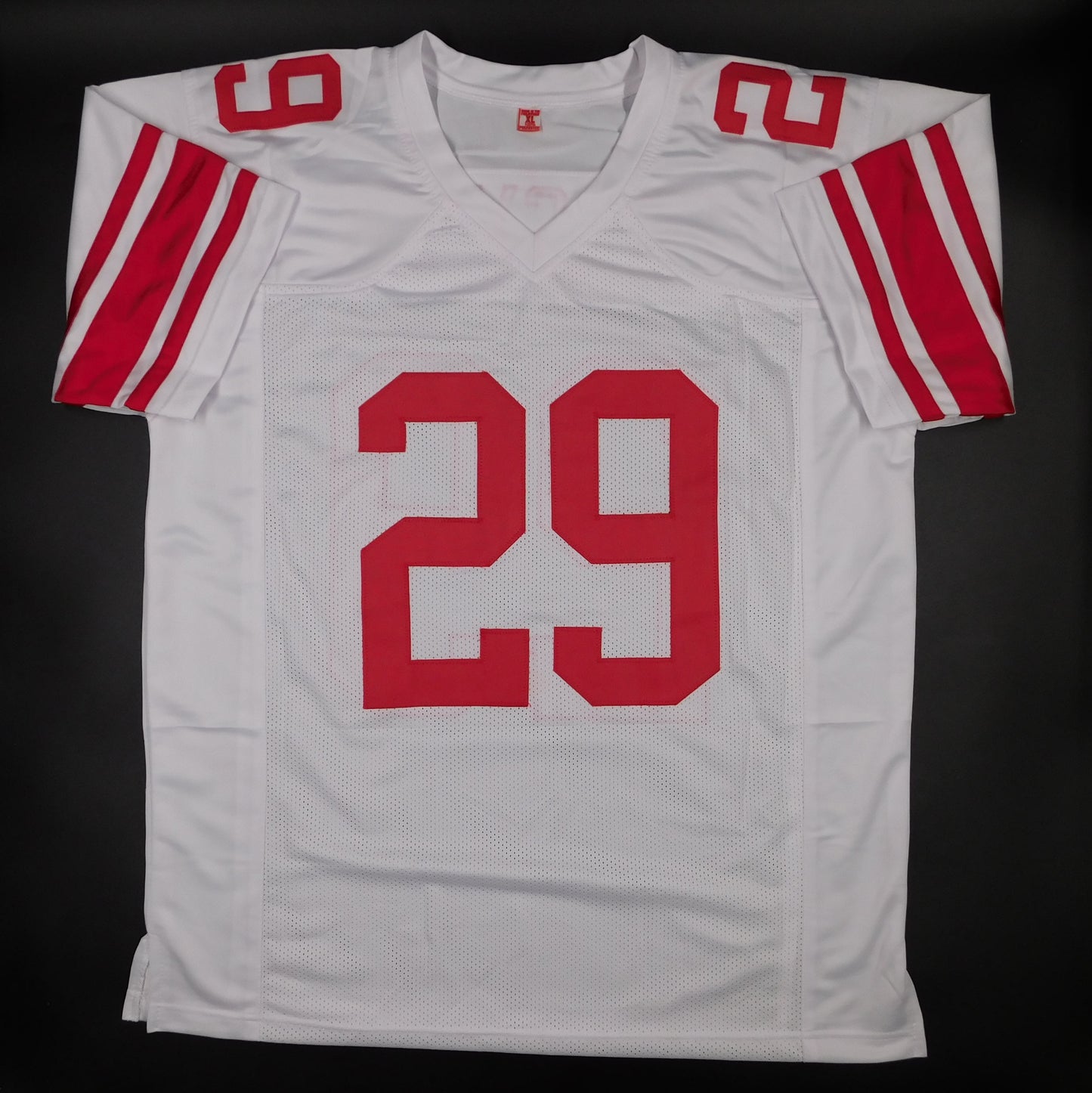 Tyrone Tracy Jr Signed Autographed New York Giants White Football Jersey JSA COA