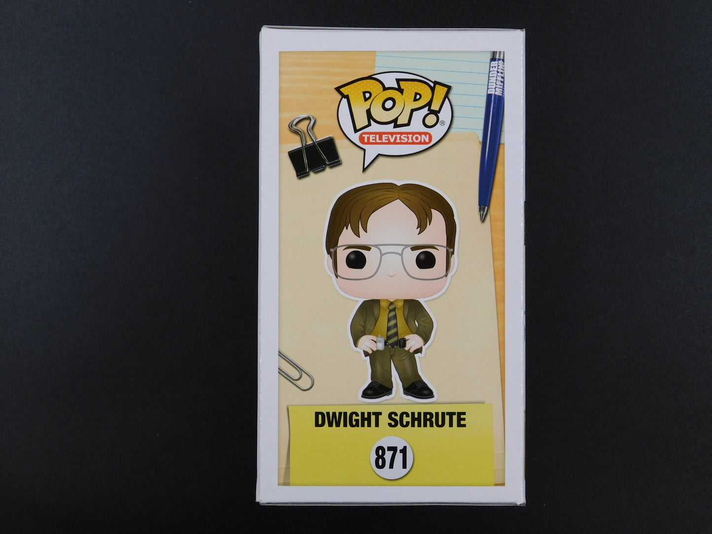 Rainn Wilson Signed Autographed Funko Pop 871 Dwight Schrute The Office BAS COA