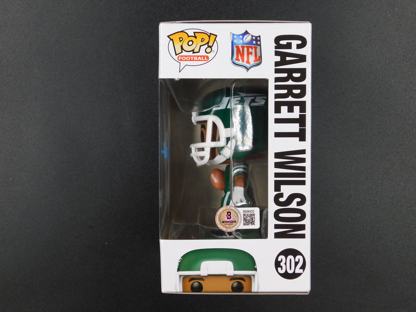 Garrett Wilson Signed Autographed Funko Pop 302 New York Jets NFL BAS COA
