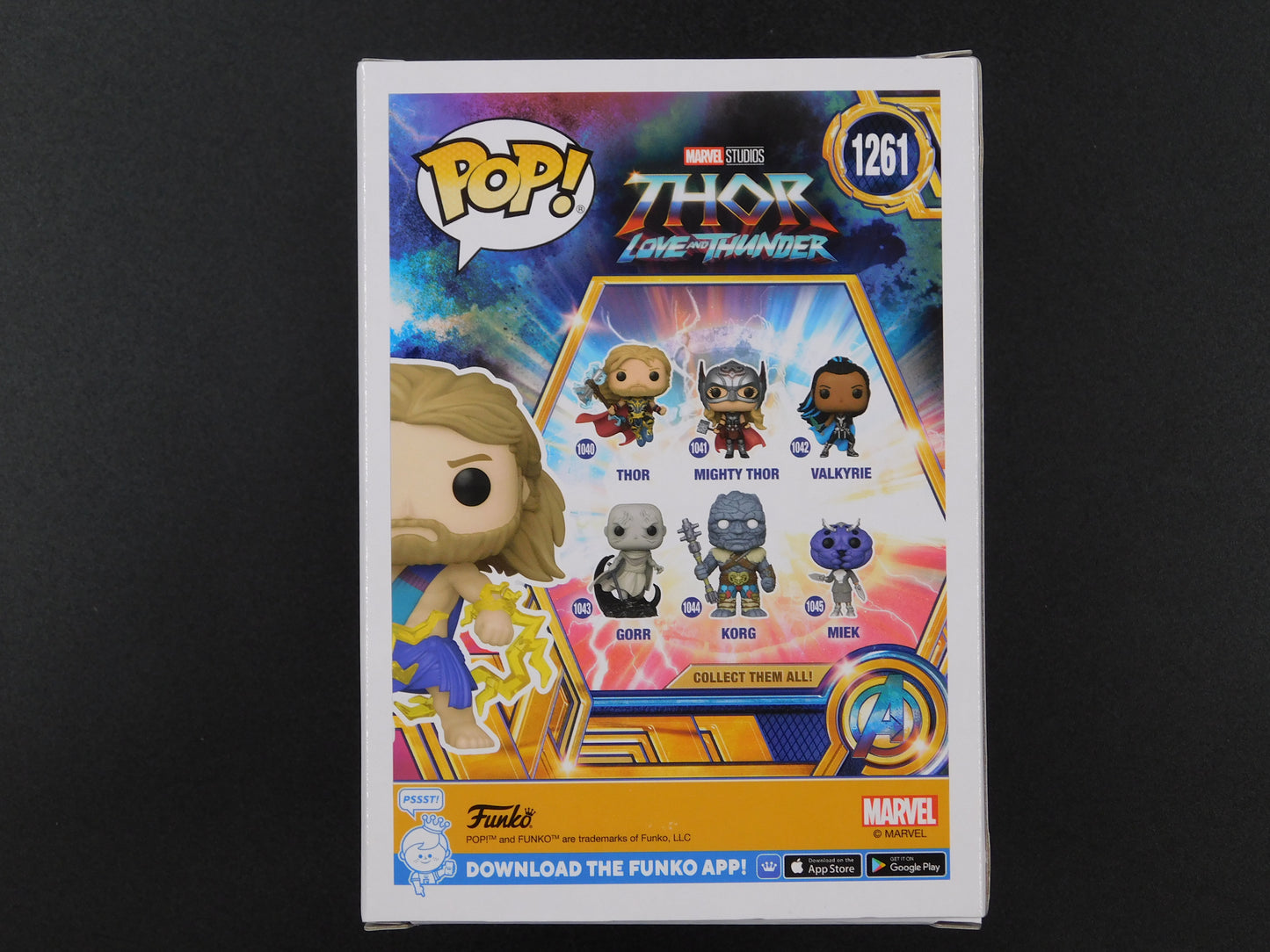 Chris Hemsworth Signed Autographed Funko Pop 1261 Thor Avengers Marvel JSA COA