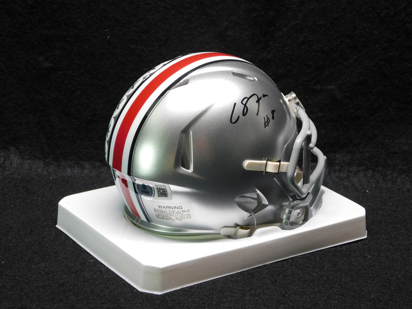 Cade Stover Signed Autographed Ohio State University Football Mini Helmet Texans BAS COA