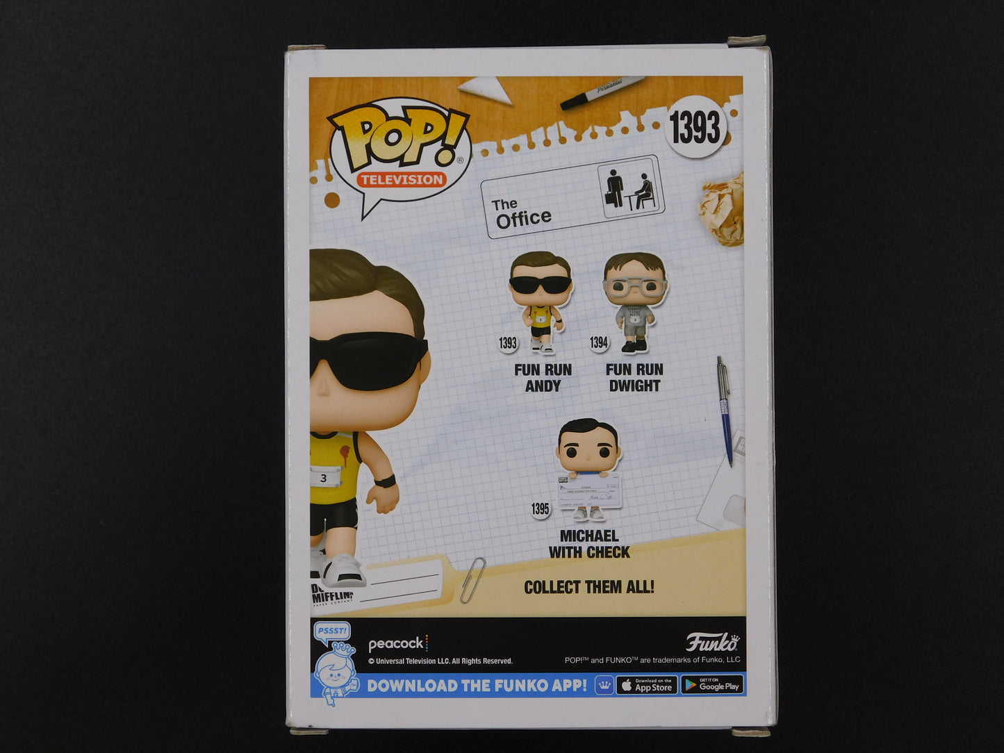 Ed Helms Signed Autographed Funko Pop 1393 Fun Run Andy The Office JSA COA