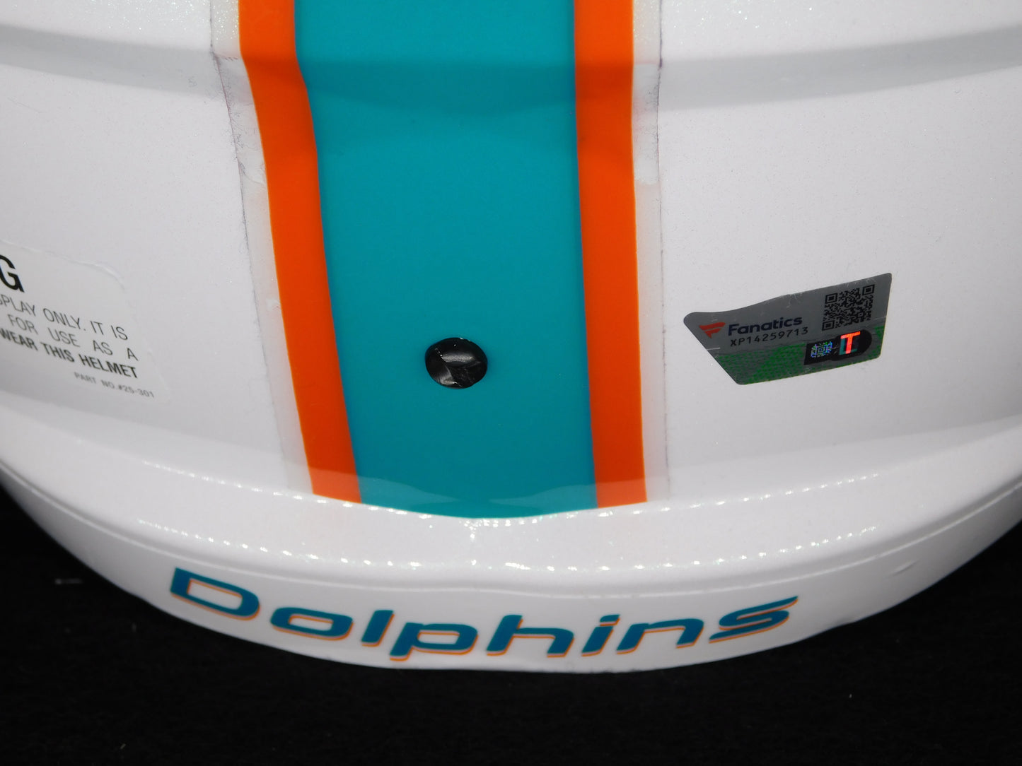 Jaylen Waddle Signed Autographed Full Size Miami Dolphins Helmet Fanatics COA