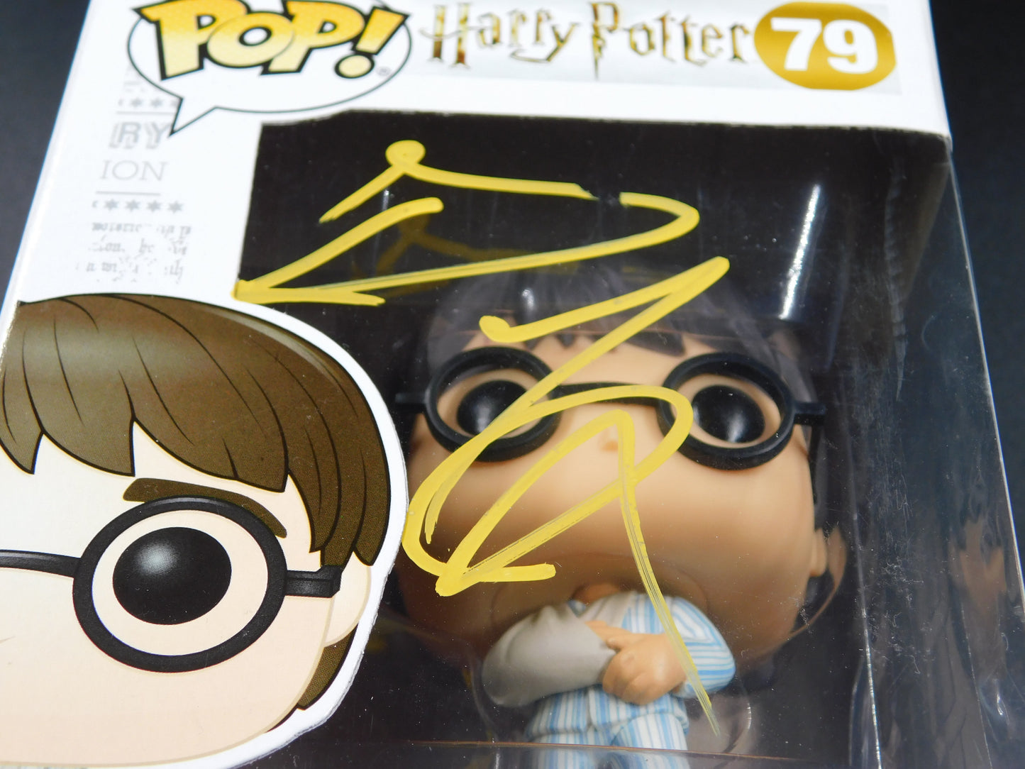 Daniel Radcliffe Signed Autographed Funko Pop 79 Harry Potter Hogwarts JSA COA