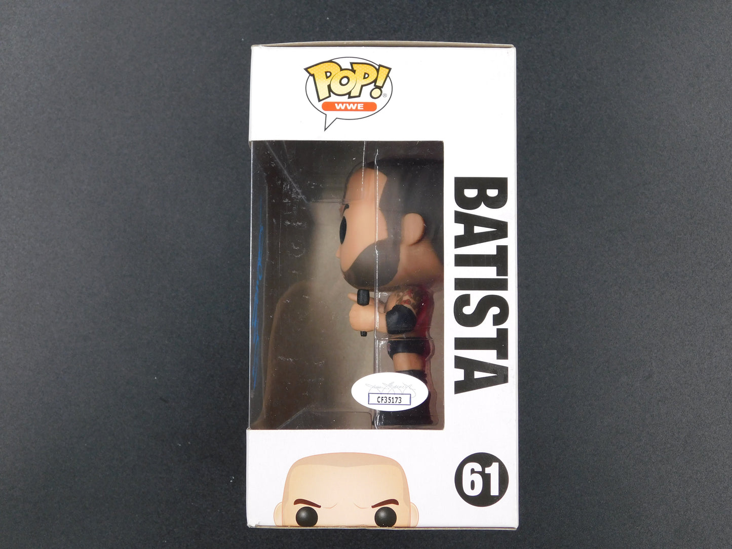 Dave Bautista Signed Autographed Funko Pop 61 WWE WWF Champion Batista JSA COA