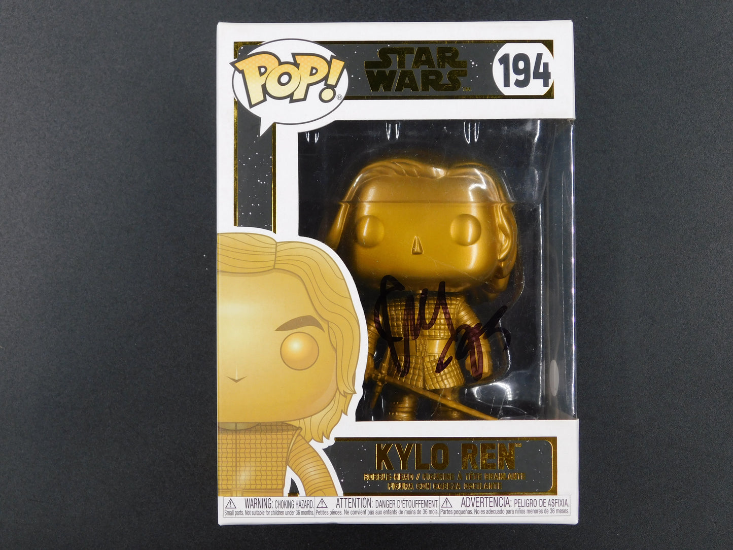 Adam Driver Signed Autographed Funko Pop 194 Kylo Ren Star Wars The Force Awakens JSA COA