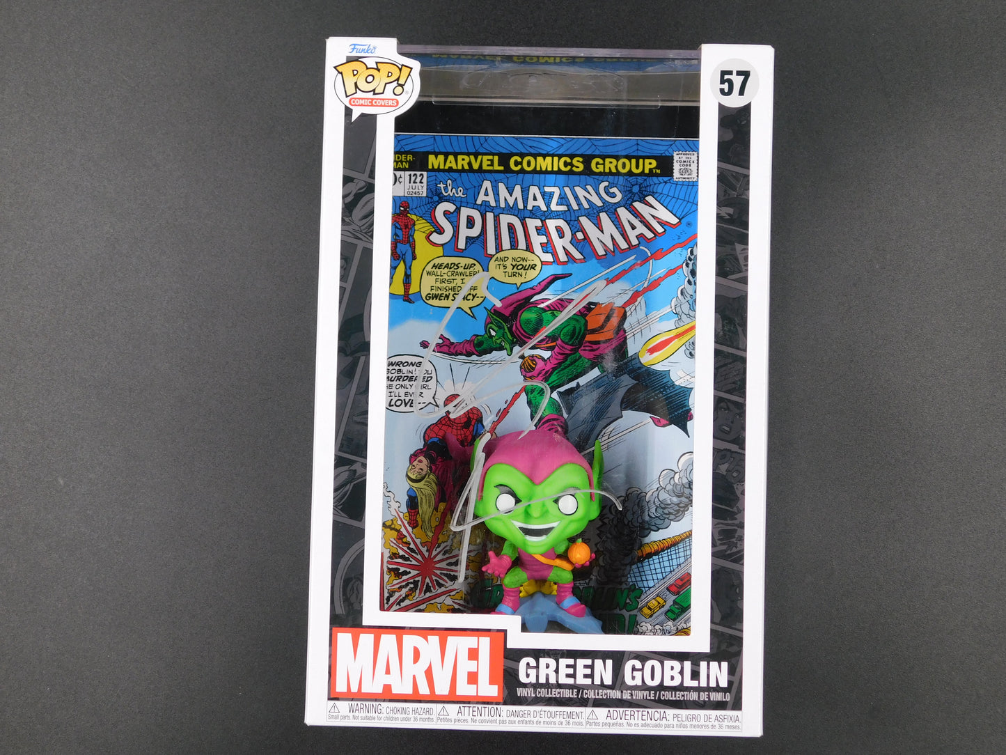 Willem Dafoe Signed Autographed Funko Pop 57 Green Goblin Spider-Man Comic Book BAS COA