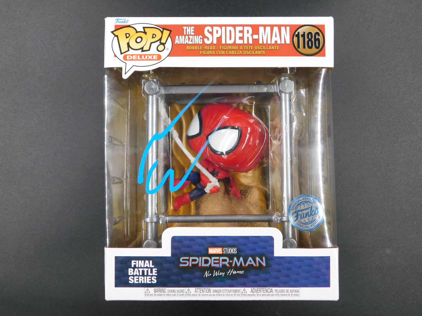 Andrew Garfield Signed Autographed Funko Pop 1186 Spider-Man Final Battle Series JSA COA