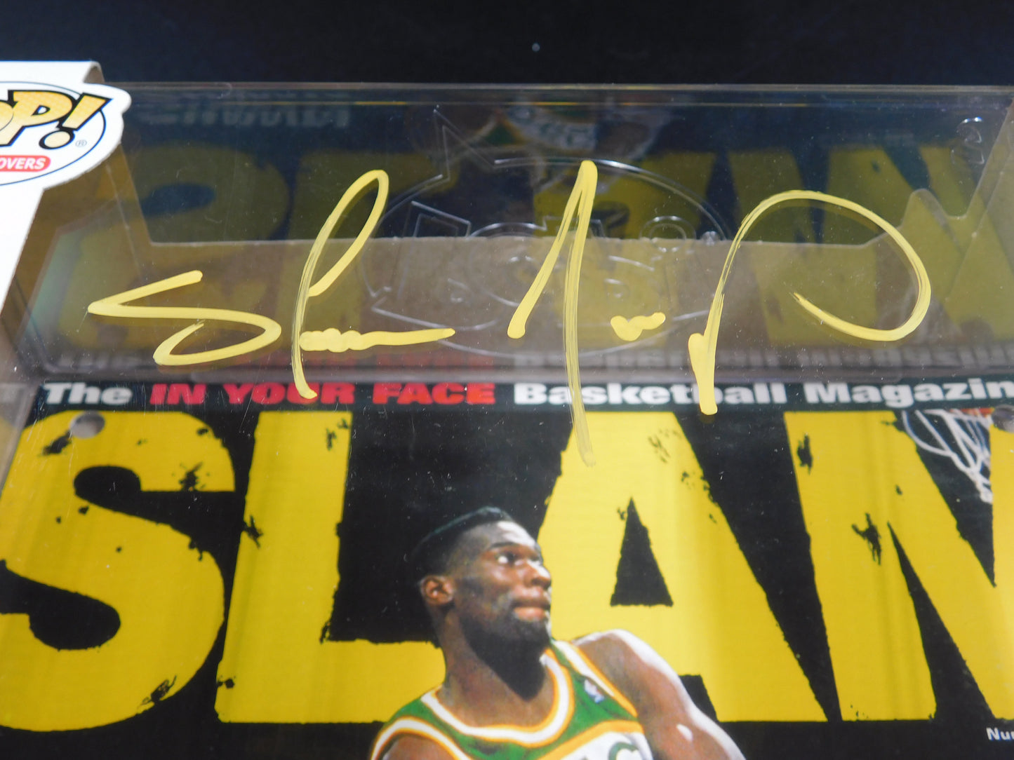 Shawn Kemp Signed Autographed Funko Pop 07 Seattle Supersonics Slam Magazine Cover BAS COA A