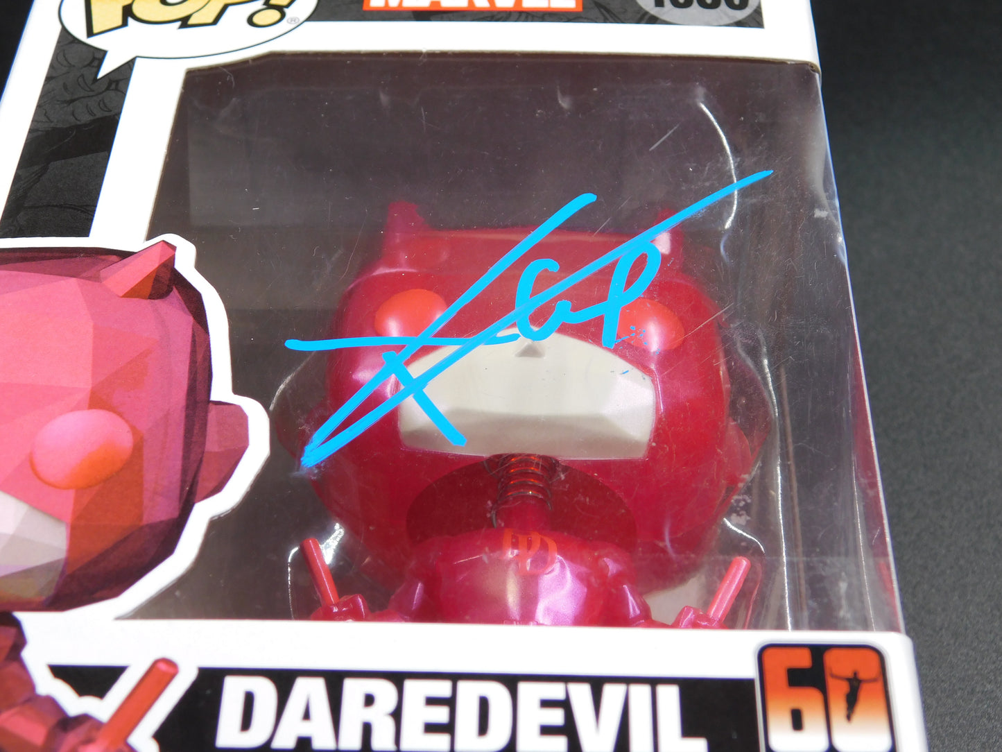 Charlie Cox Signed Autographed Funko Pop 1386 Daredevil 60 Years Marvel JSA COA