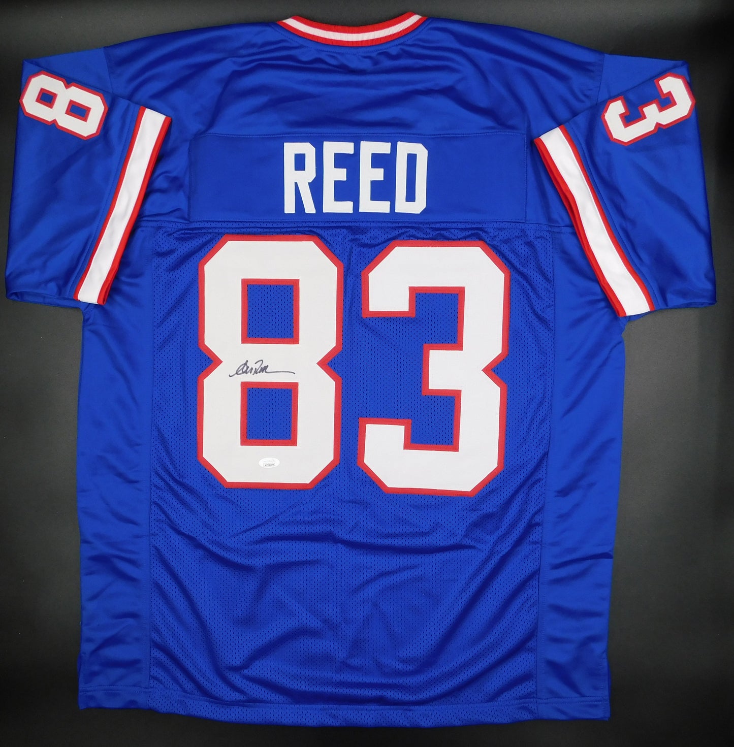 Andre Reed Signed Autographed Buffalo Bills Blue Football Jersey HOF JSA COA