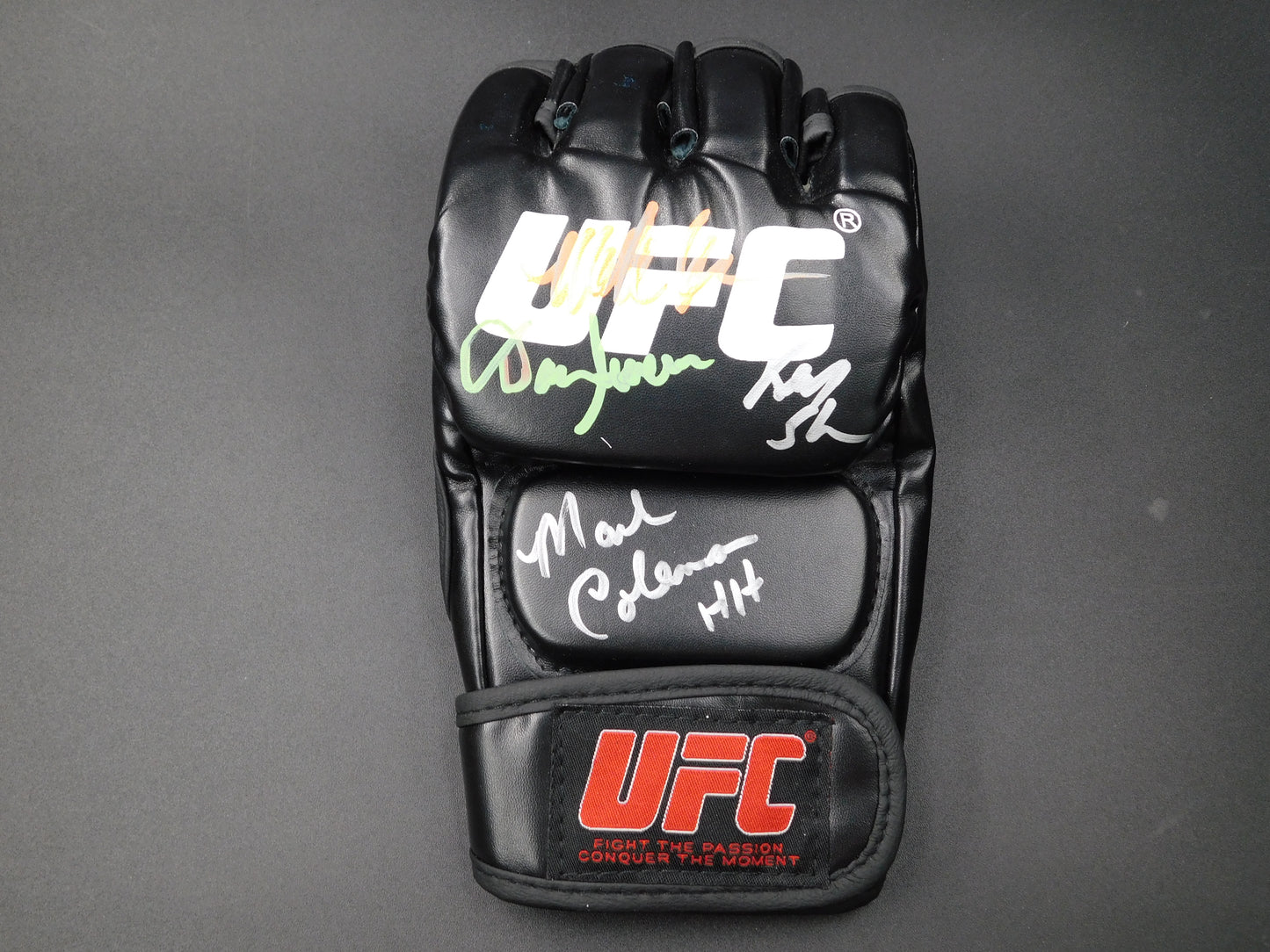 UFC Legends 4x Signed Autographed UFC Glove Shamrock Coleman Kerr Severn JSA COA