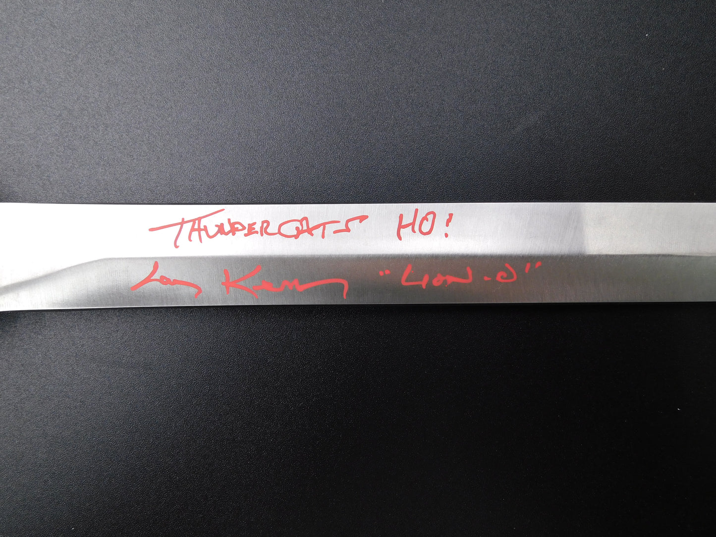Larry Kenney Signed Autographed Replica Sword of Omens Lion-O ThunderCats JSA COA
