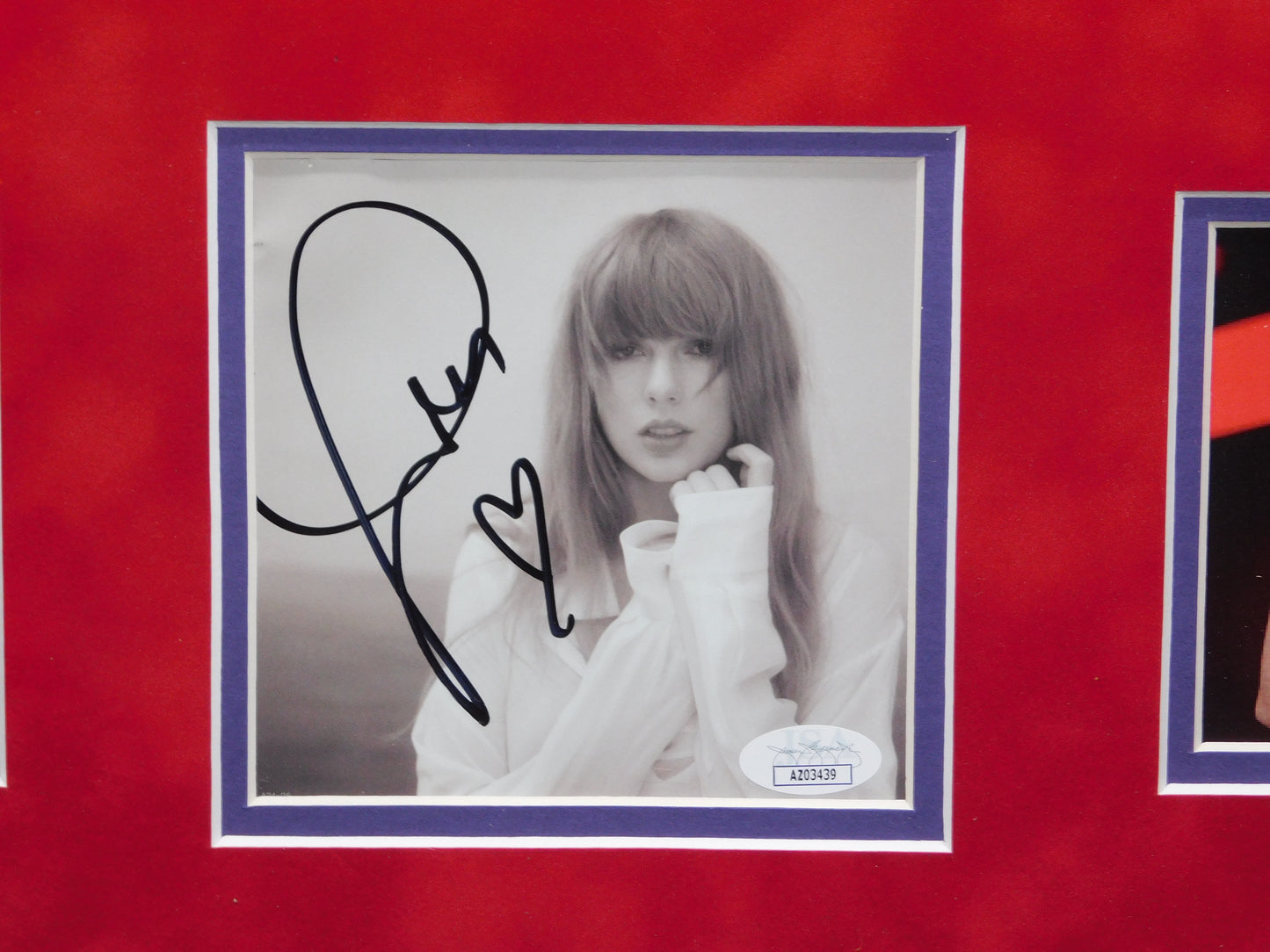 Taylor Swift Signed Autographed Framed CD Insert Photo TTPD The Tortured Poets Department JSA COA A