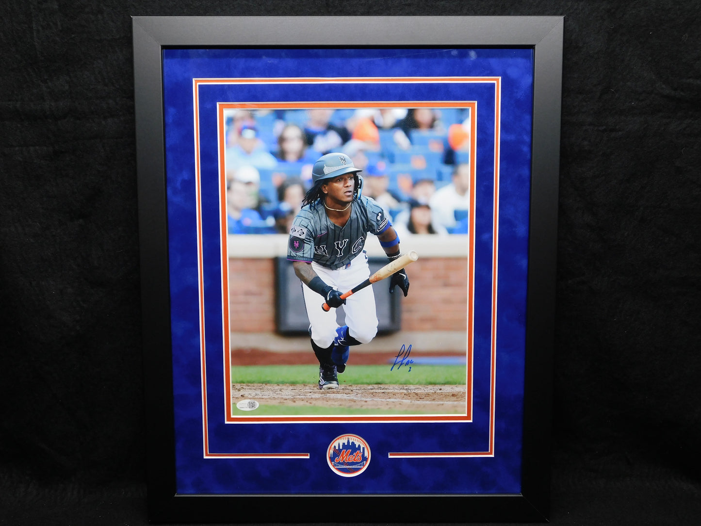 Luisangel Acuna Signed Autographed Framed 11x14 Photo New York Mets JSA COA C