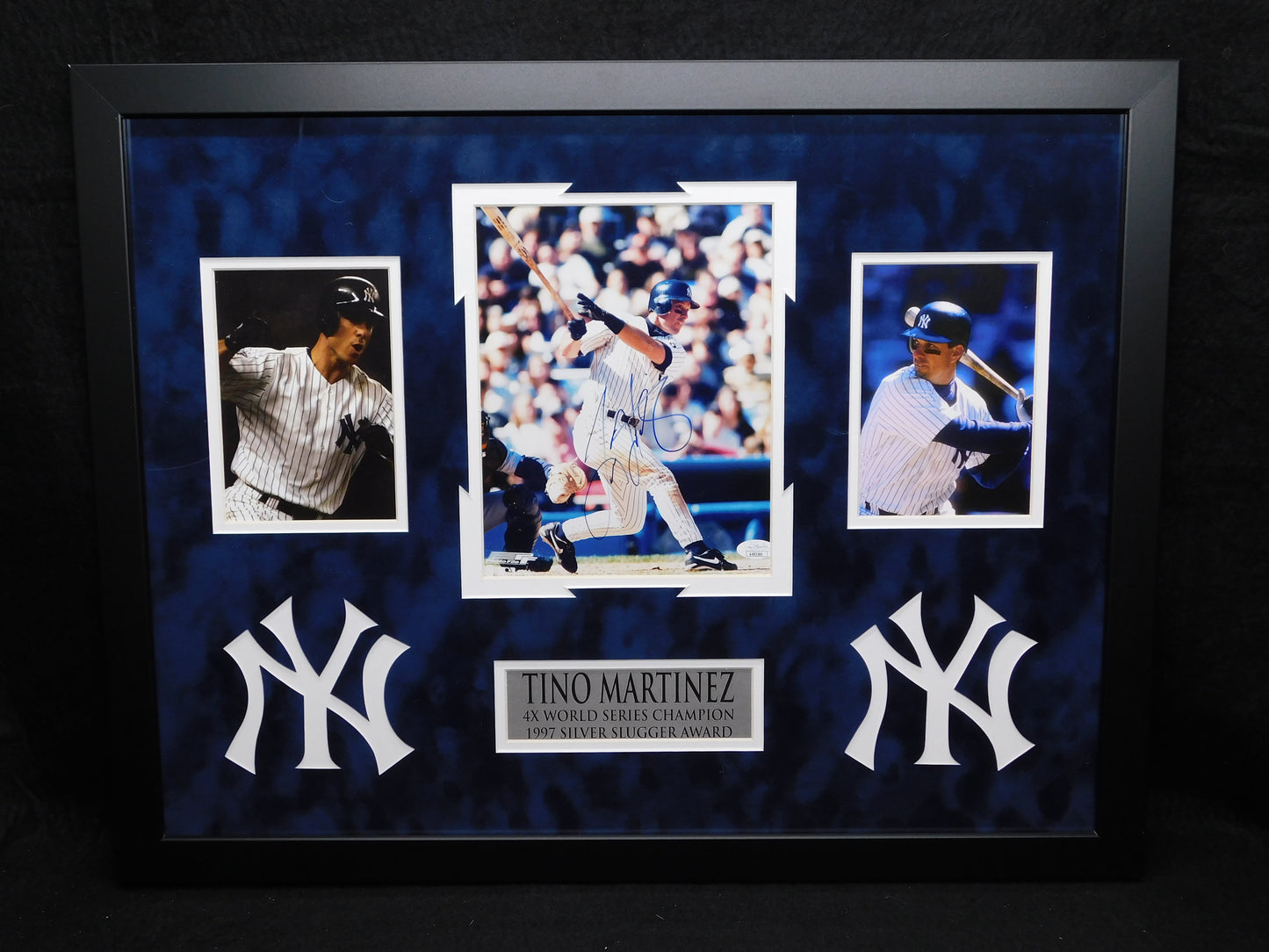 Tino Martinez Signed Autographed Framed 8x10 Photo New York Yankees JSA COA
