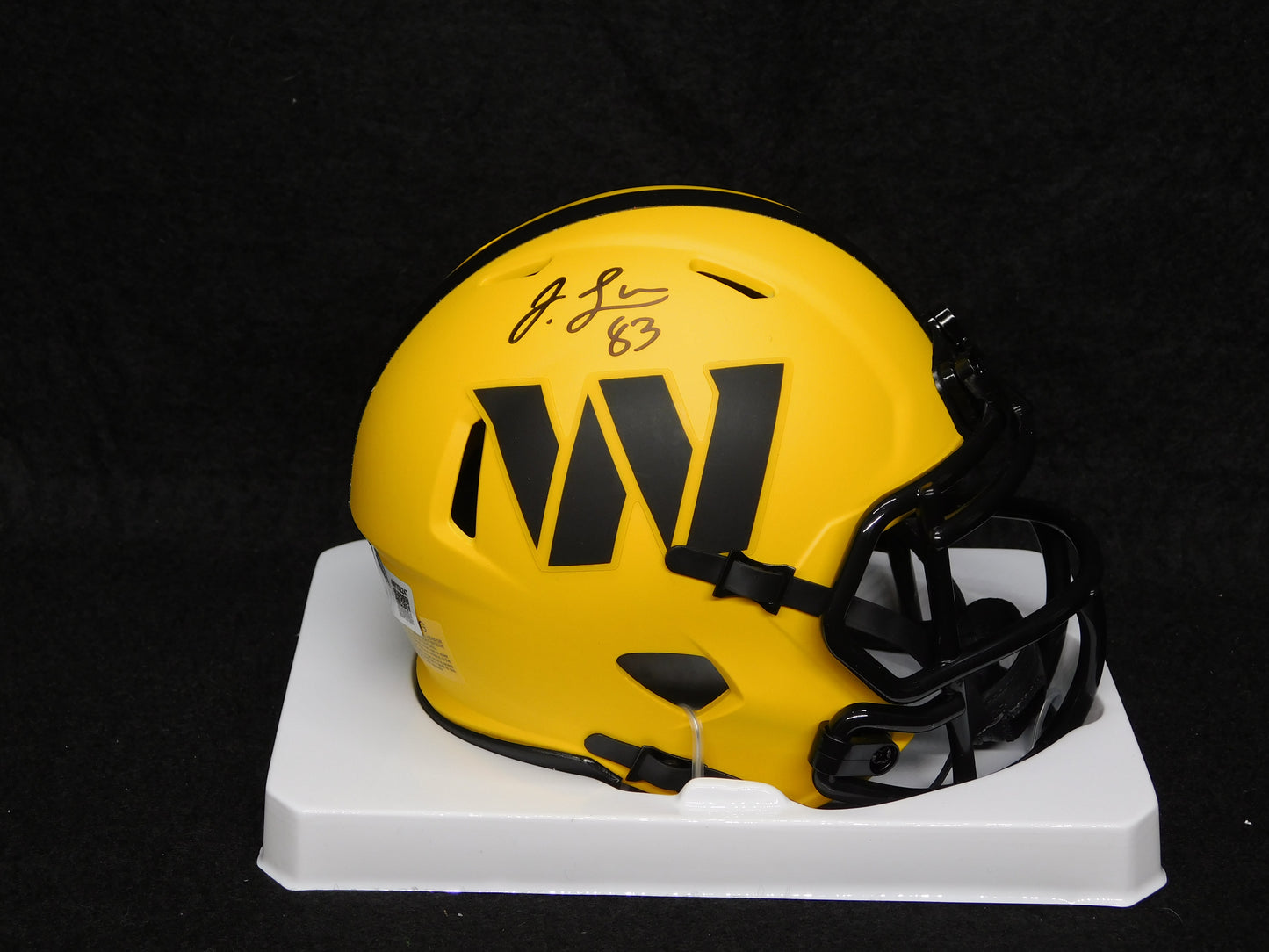 Jaylin Lane Signed Autographed Washington Commanders Rave Speed Mini Helmet BAS COA