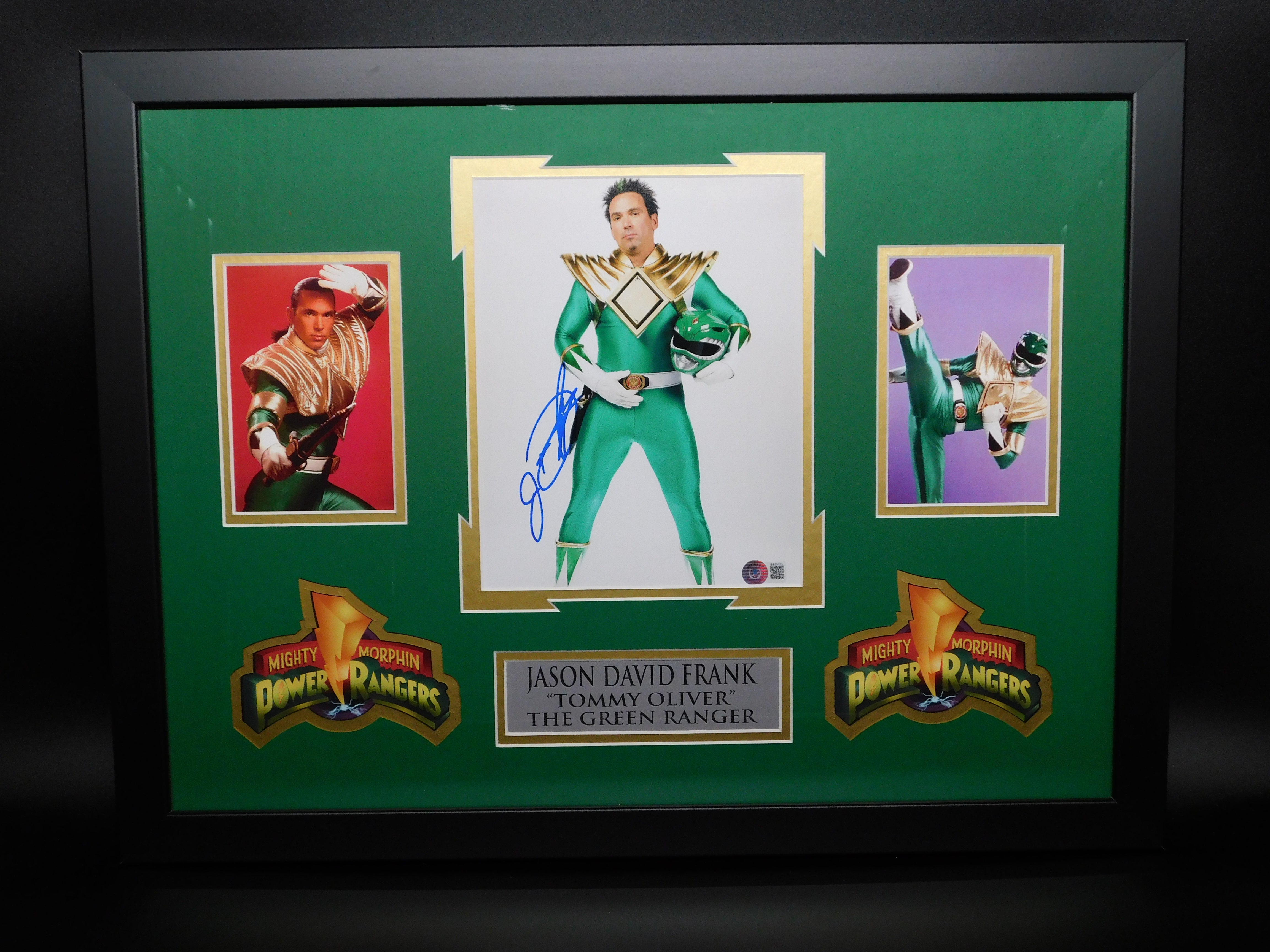 THE GREEN POWER RANGER TRADINHG discount CARD - Signed by Jason David Frank JDF