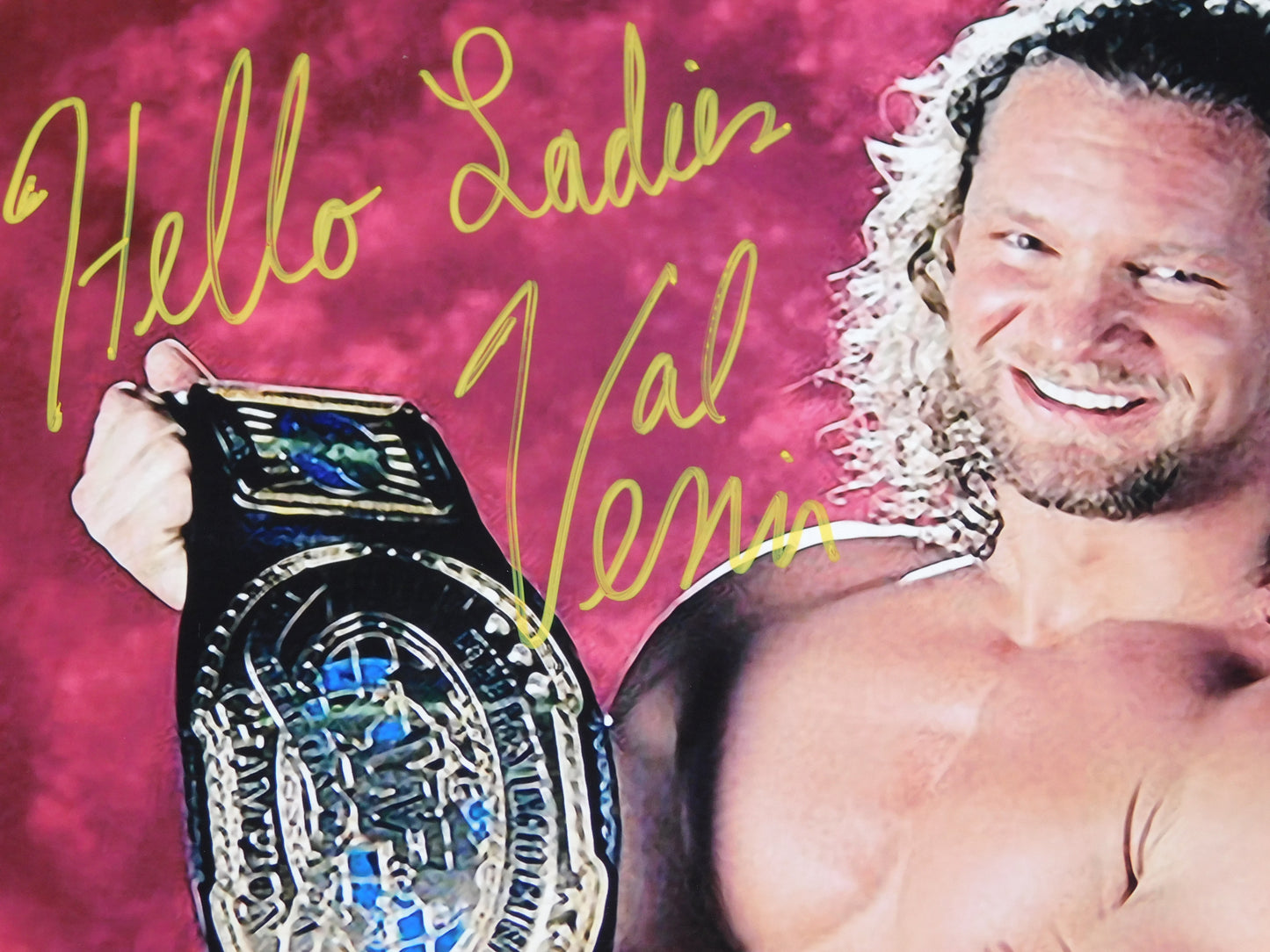 Val Venis / Autographed Inscribed 8x10 Photo JSA COA WWE