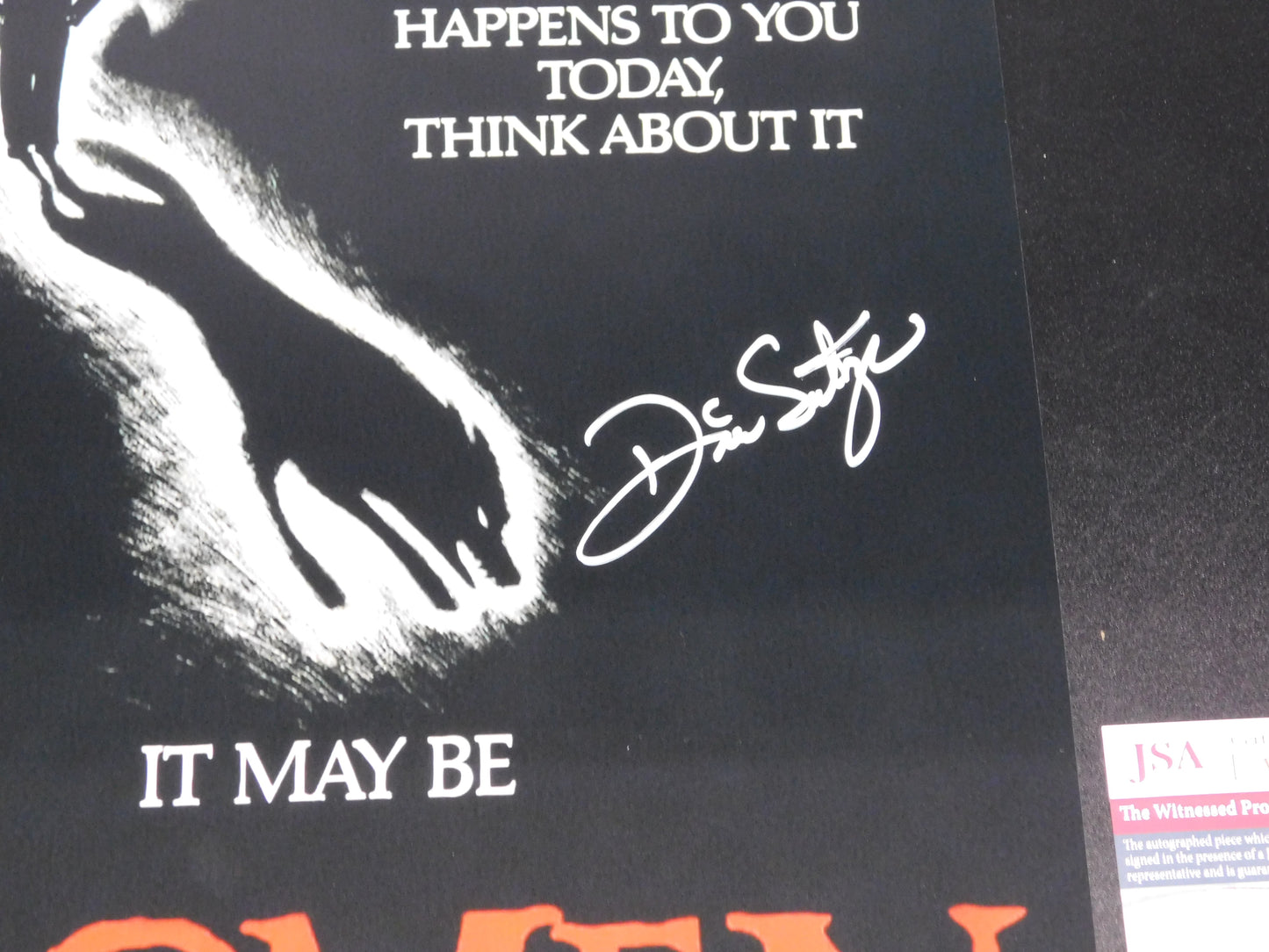 David Seltzer Signed / Autographed The Omen 12x18 Movie Poster JSA COA Author