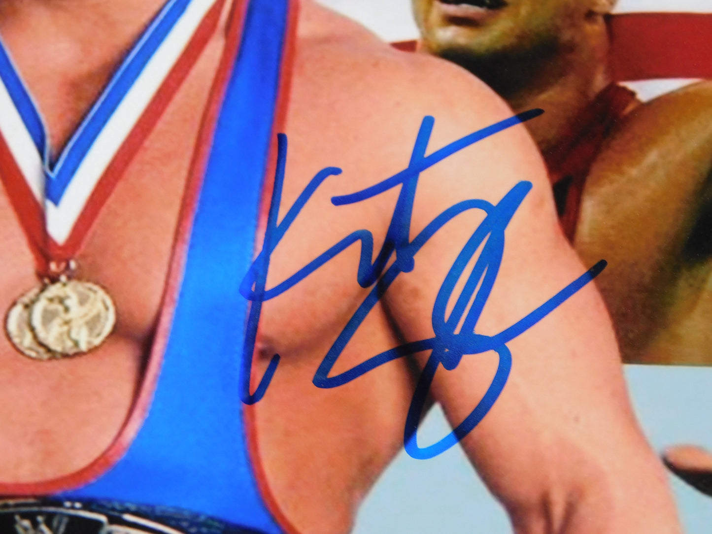 Kurt Angle / Autographed 8x10 Photo JSA COA WWE