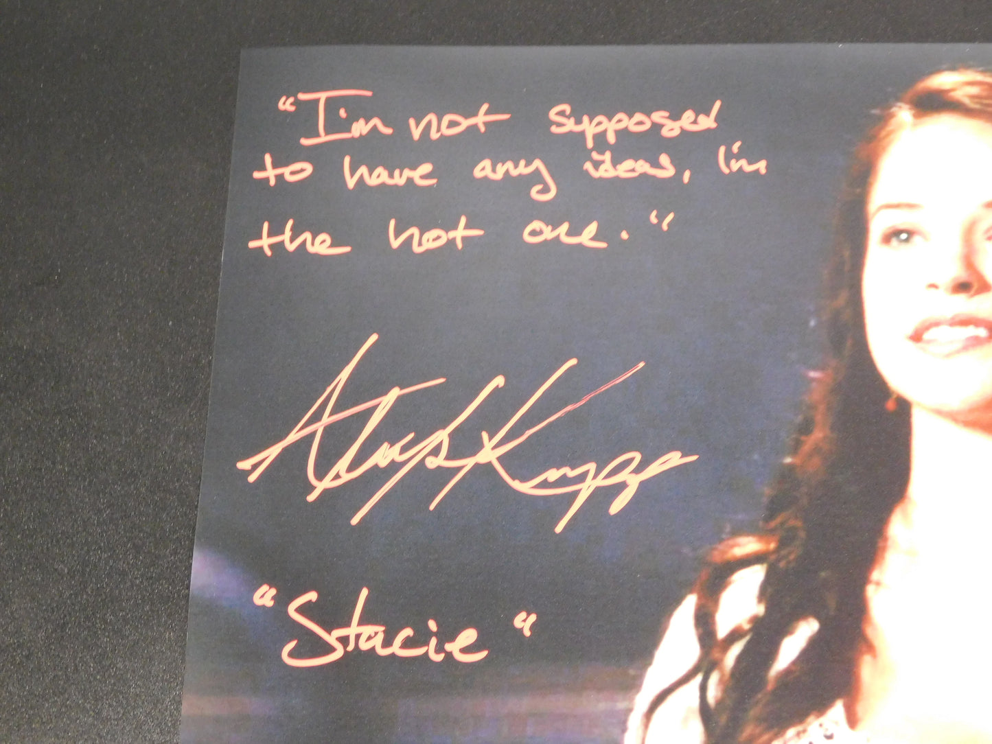 Alexis Knapp Signed / Autographed Stacie Pitch Perfect 11x14 Audition Photo Inscribed JSA COA (B)