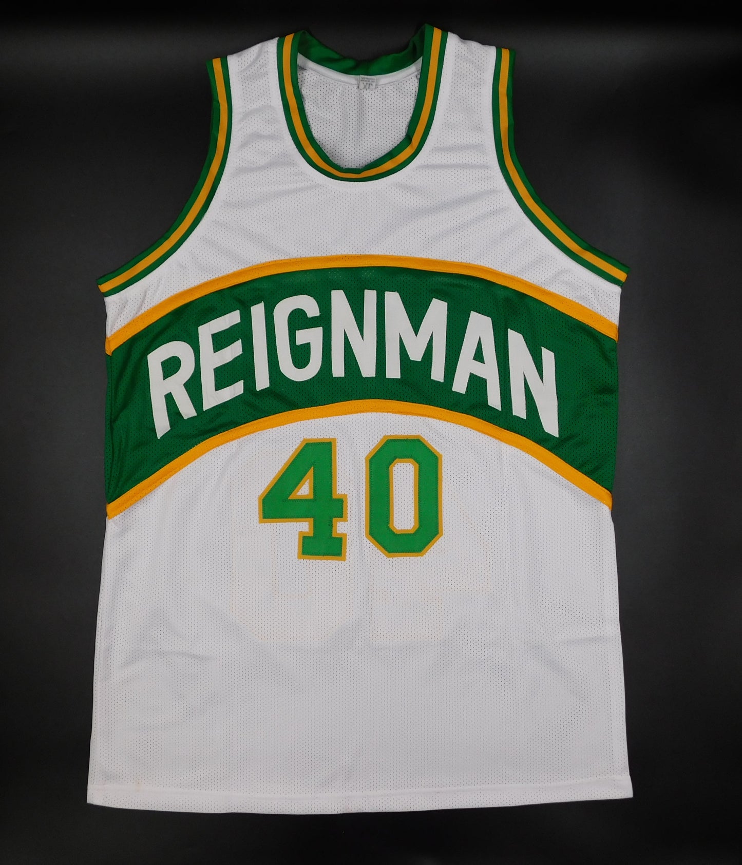 Shawn Kemp Signed Autographed Seattle SuperSonics Basketball Jersey Reign Man BAS COA