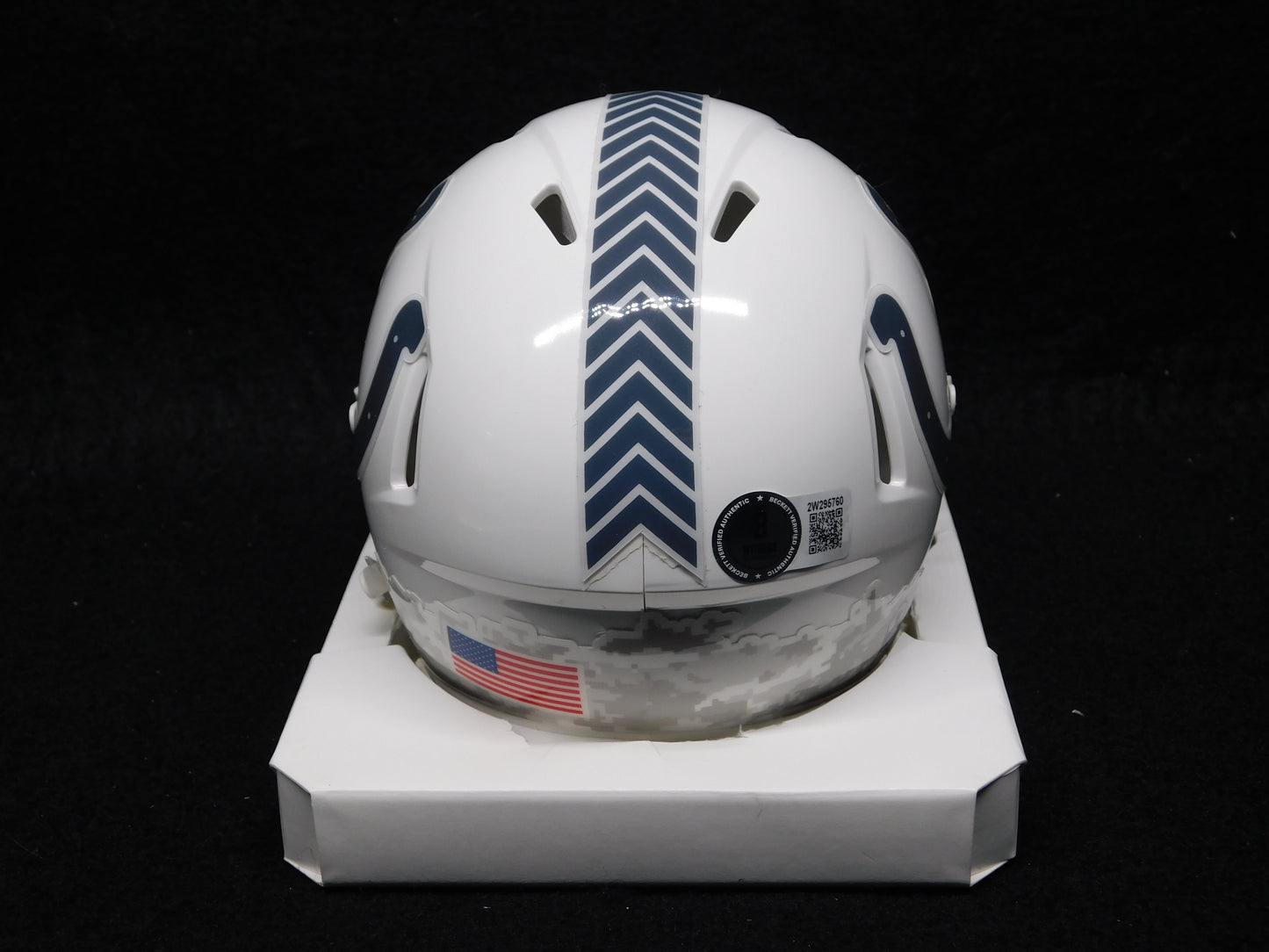 EJ Speed Signed Autographed Indianapolis Colts STS Speed Mini Helmet BAS COA