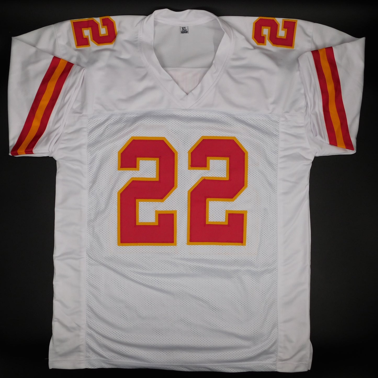 Trent McDuffie Signed Autographed Kansas City Chiefs White Jersey Champ BAS COA