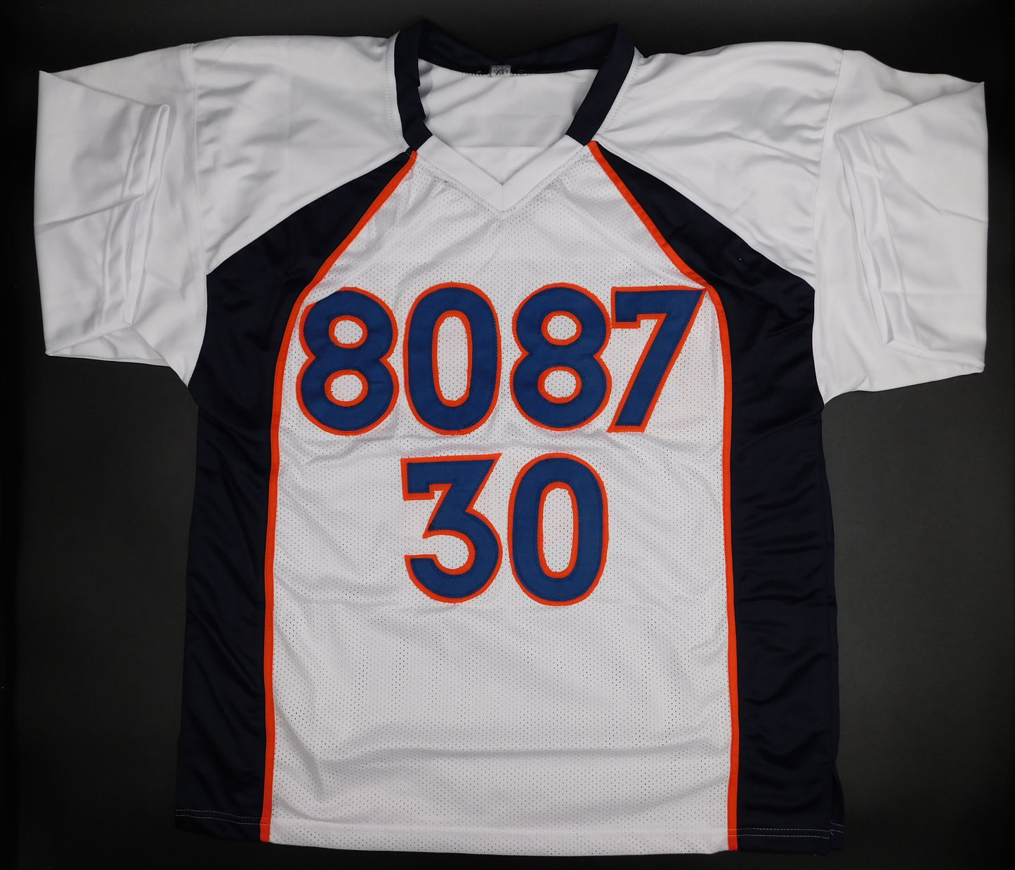 Terrell Davis Ed McCaffrey Rod Smith Multi Signed Broncos SB Champs White Jersey JSA COA